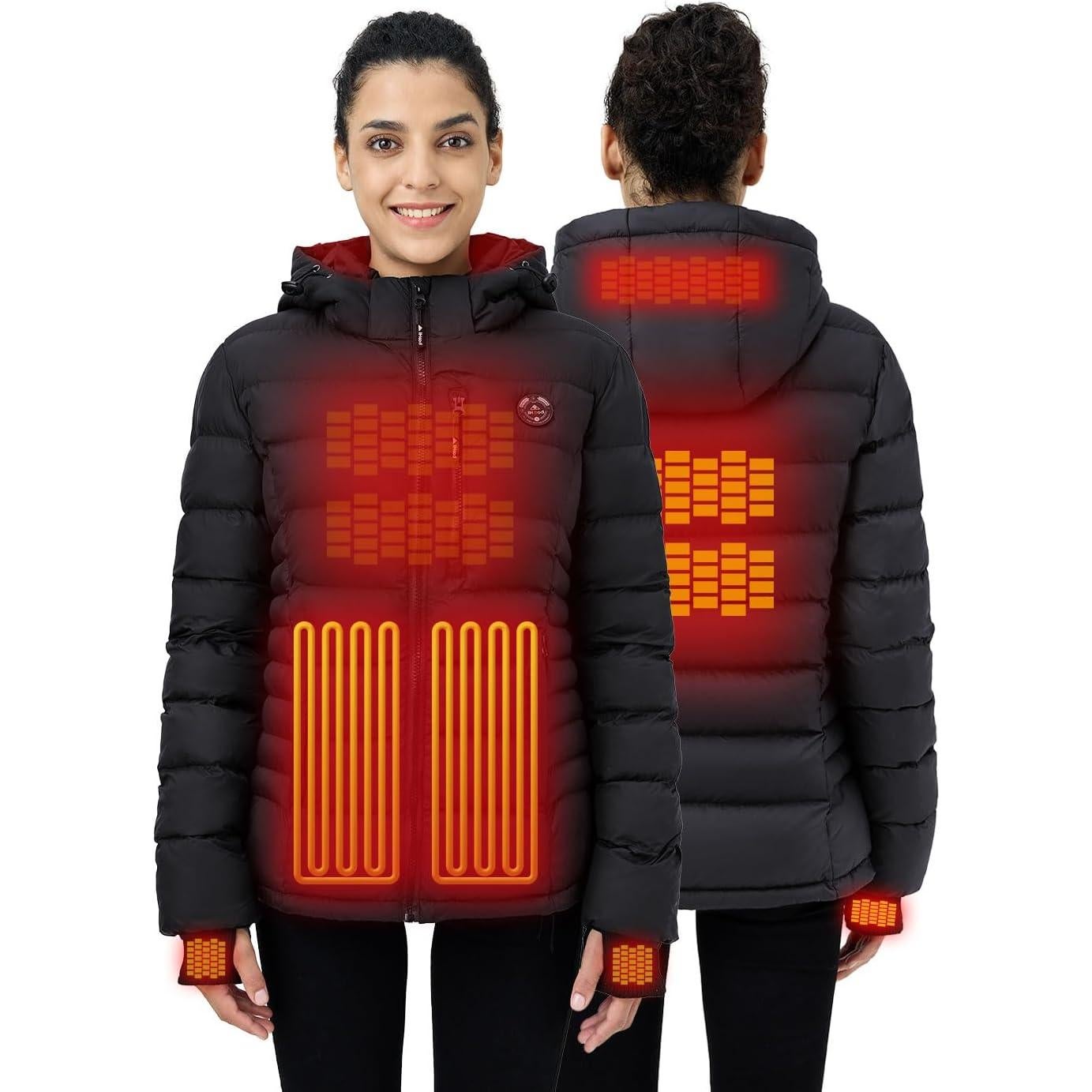 Chaqueta Puffer Calentada iHood para Mujeres - 12V Aislante