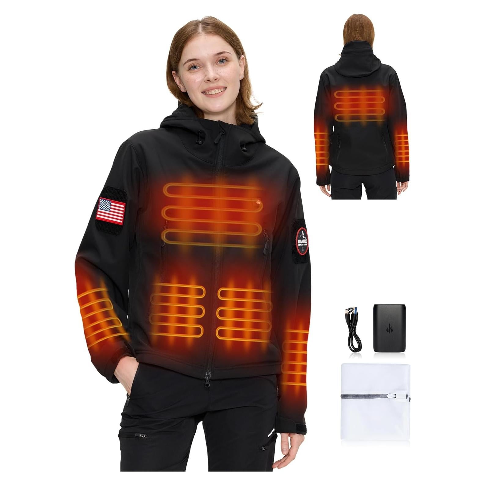 Chaqueta Calentada HEATIX para Mujeres - 5 Zonas de Calor