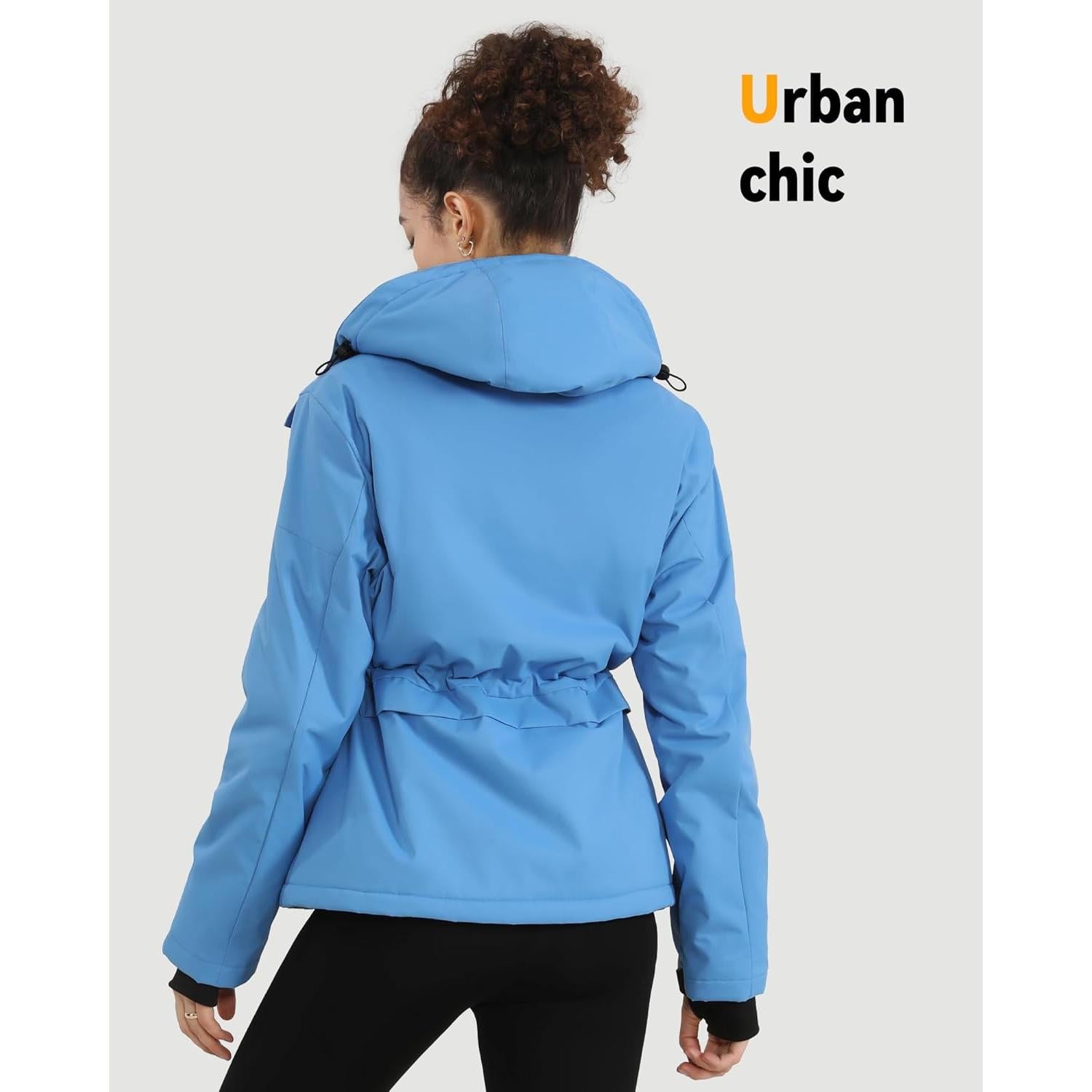 Chaqueta Calentada Wulcea para Mujeres 12V 18400mAh Azul Cielo