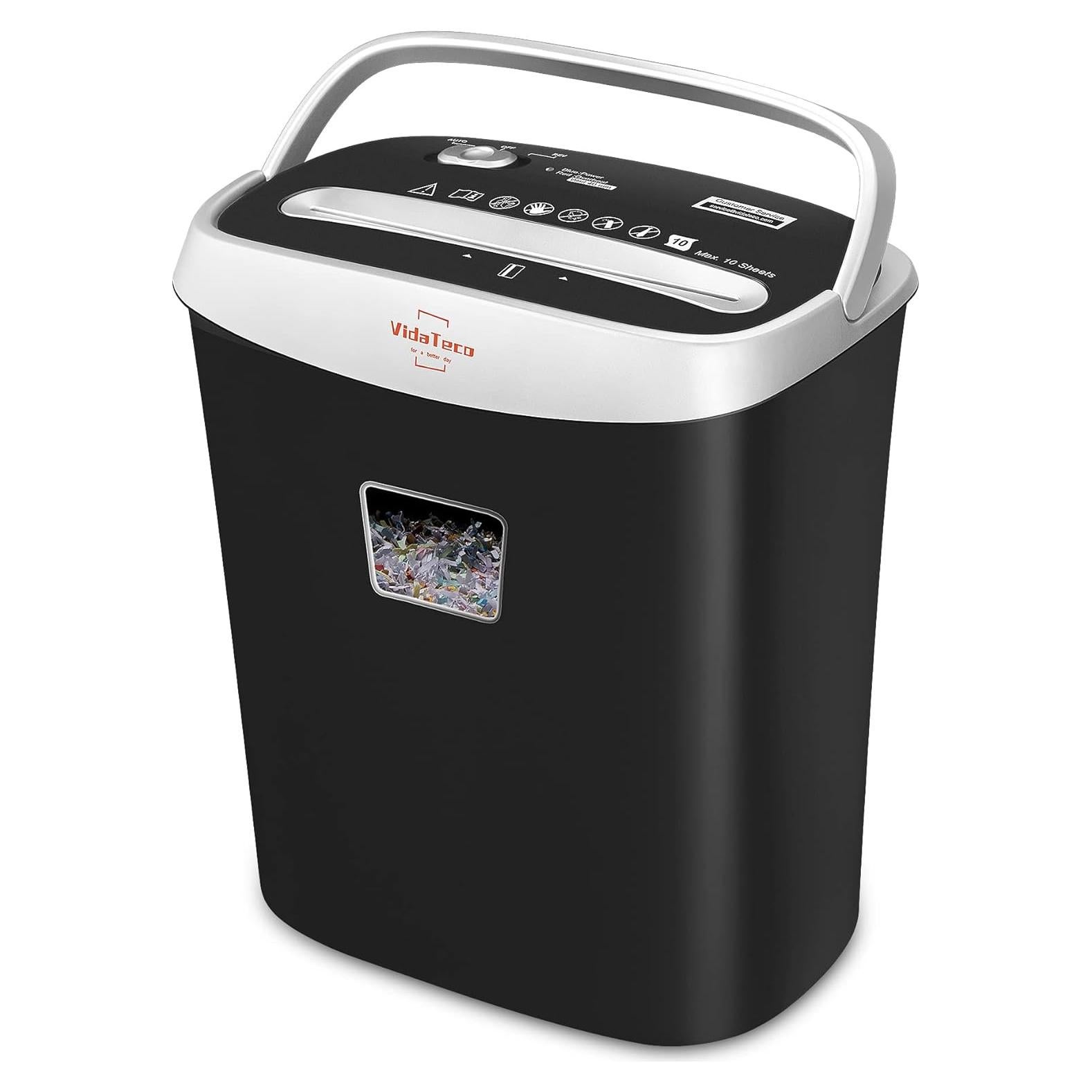 Destructora de papel VidaTeco OS-060-10C 10 hojas corte cruzado