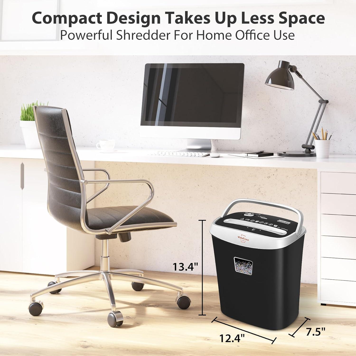 Destructora de papel VidaTeco OS-060-10C 10 hojas corte cruzado