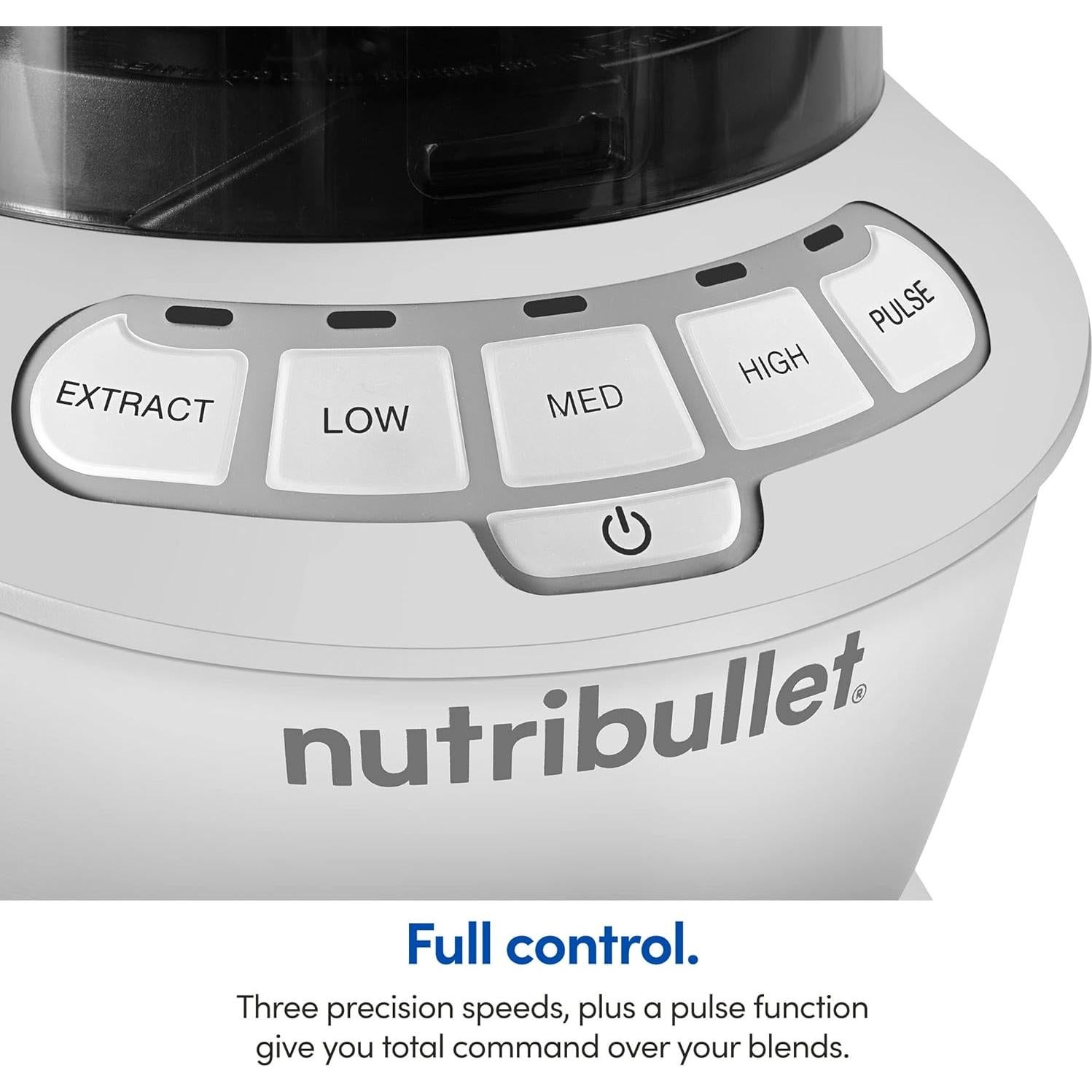 Licuadora NutriBullet Combo 1200W Blanco 1.9L 3 Velocidades