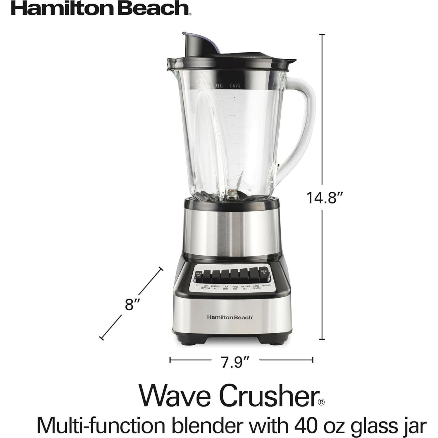 Mezclador Hamilton Beach Wave Crusher 1,18 L 14 funciones