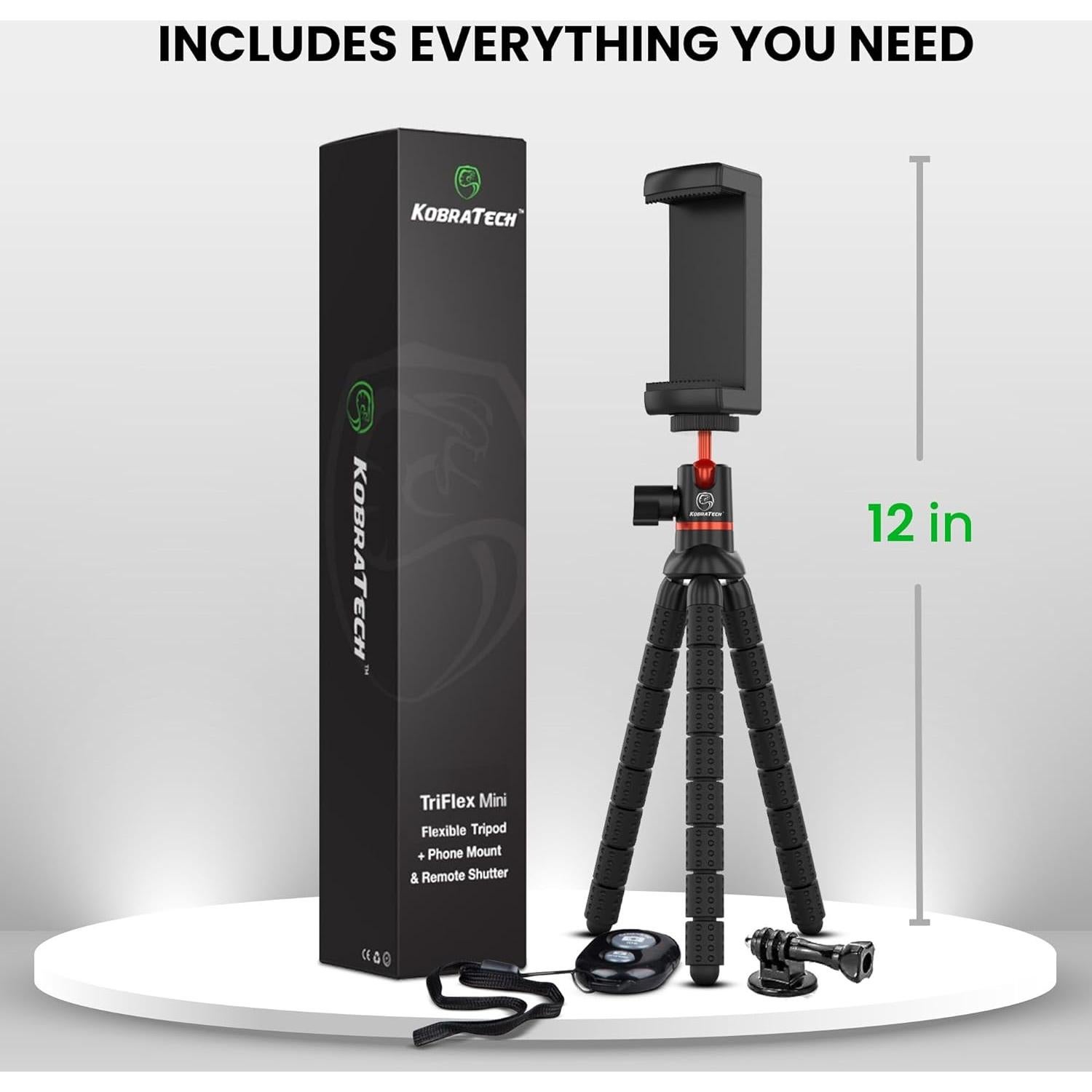 Mini Trípode KobraTech TriFlex para Teléfono - Compacto y Flexible