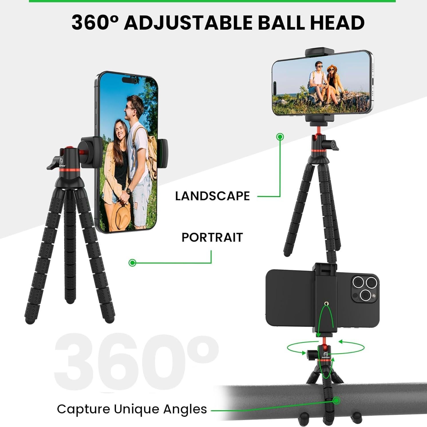 Mini Trípode KobraTech TriFlex para Teléfono - Compacto y Flexible