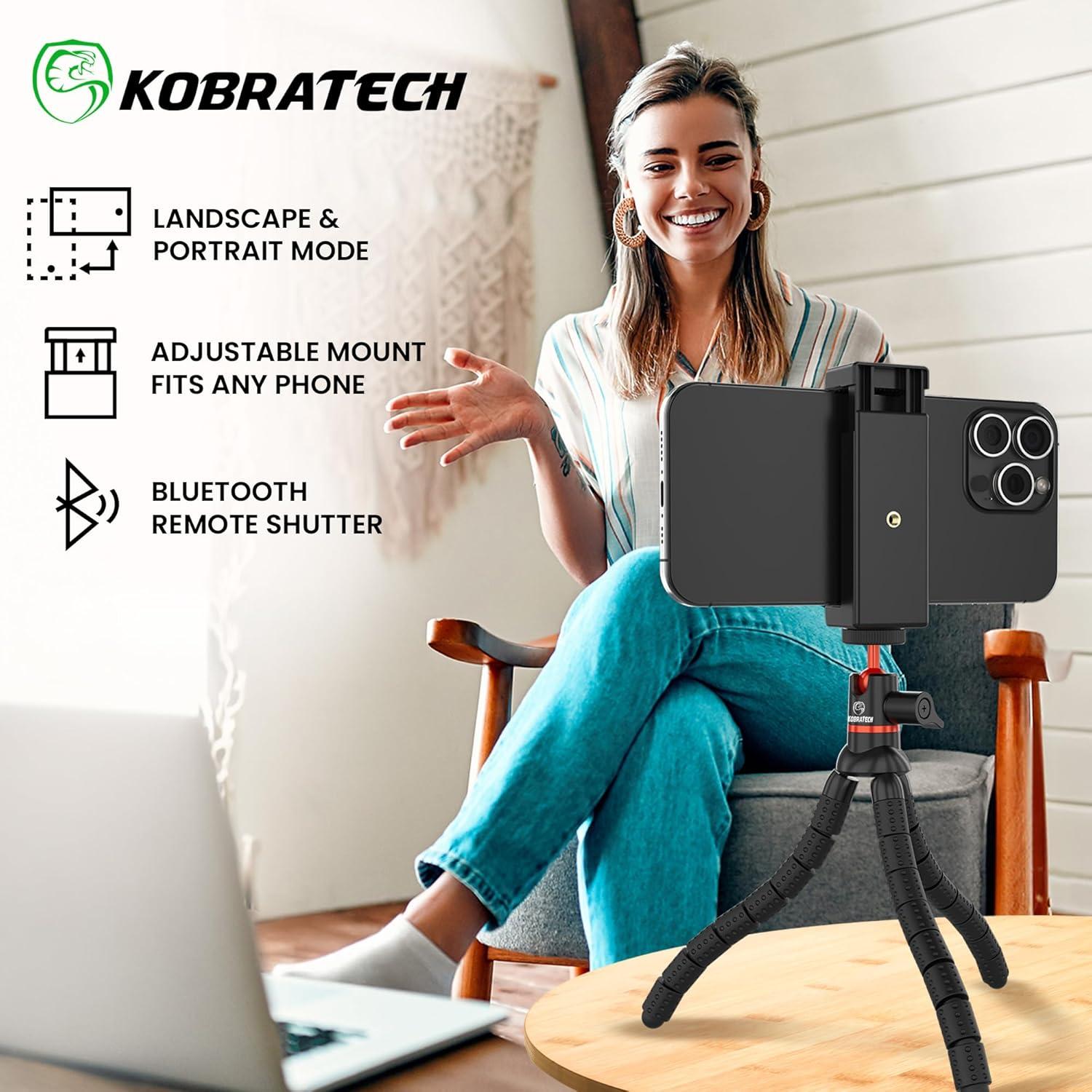 Mini Trípode KobraTech TriFlex para Teléfono - Compacto y Flexible