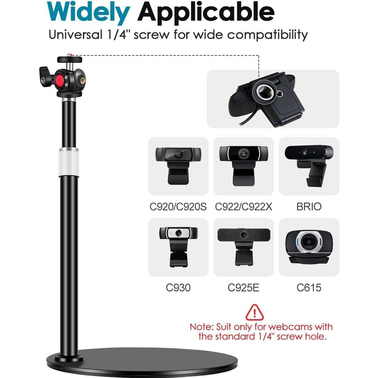 Soporte trípode para webcam Nycetek ajustable 23-39 cm