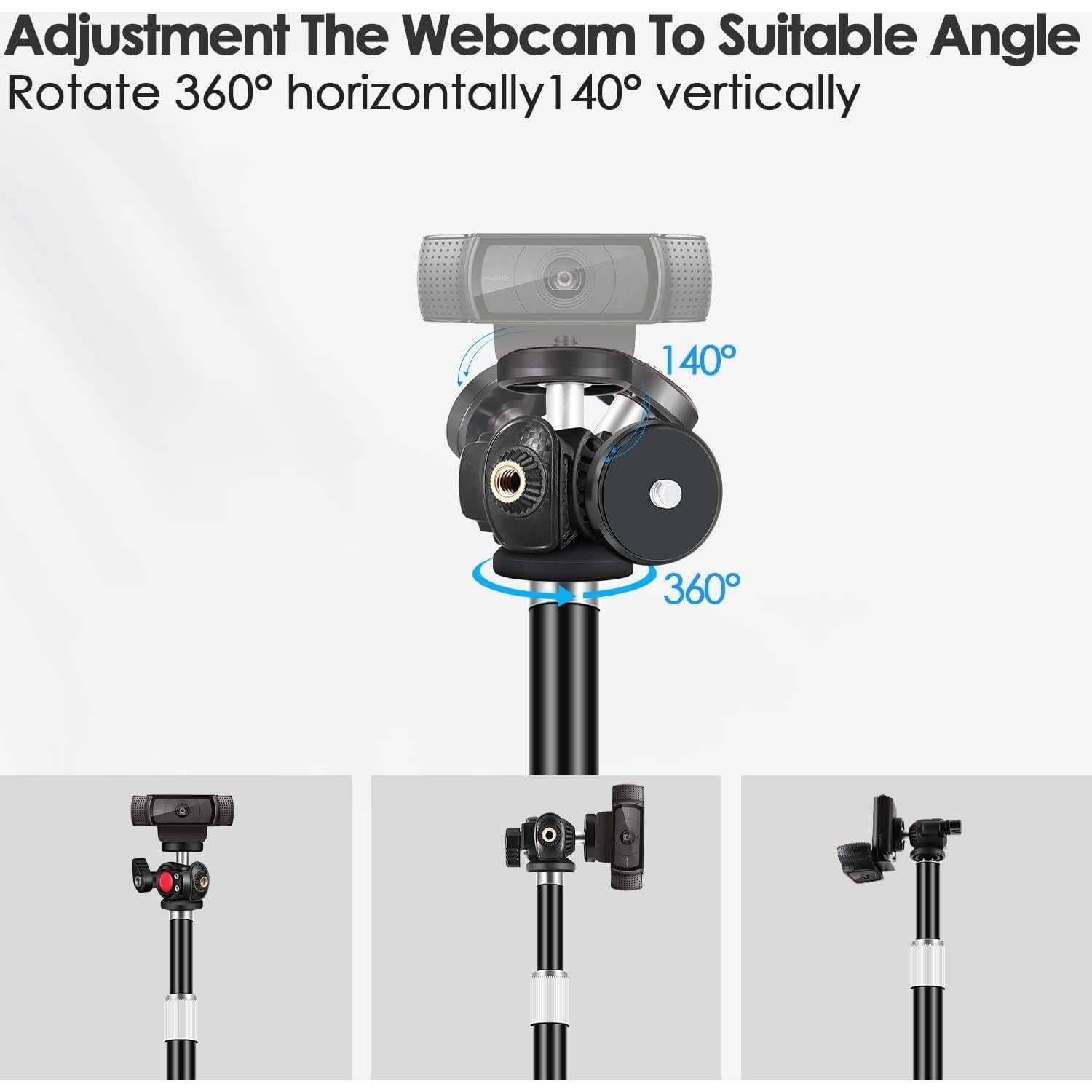 Soporte trípode para webcam Nycetek ajustable 23-39 cm