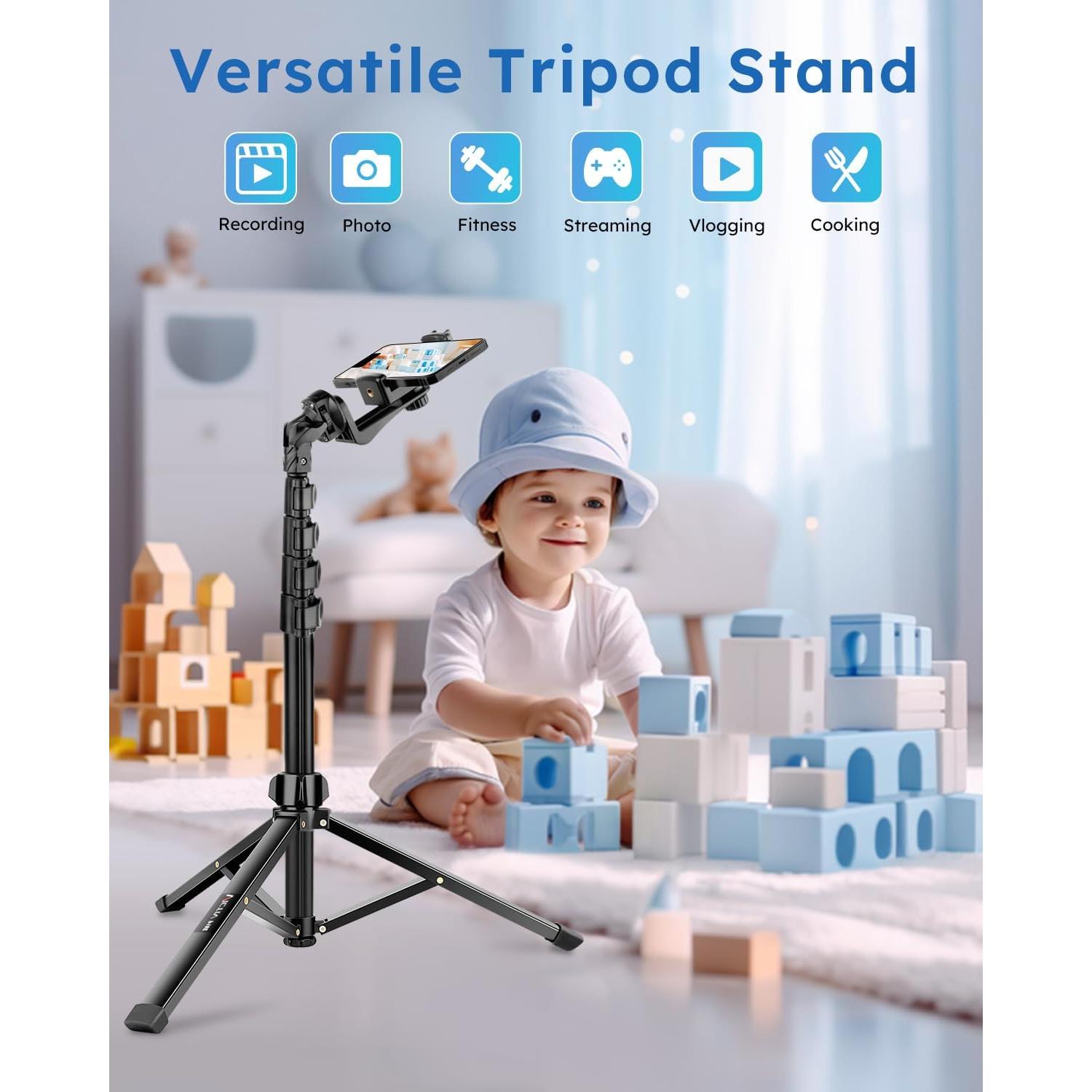 Trípode VICTIV P18E 182.88 cm con control remoto y soporte