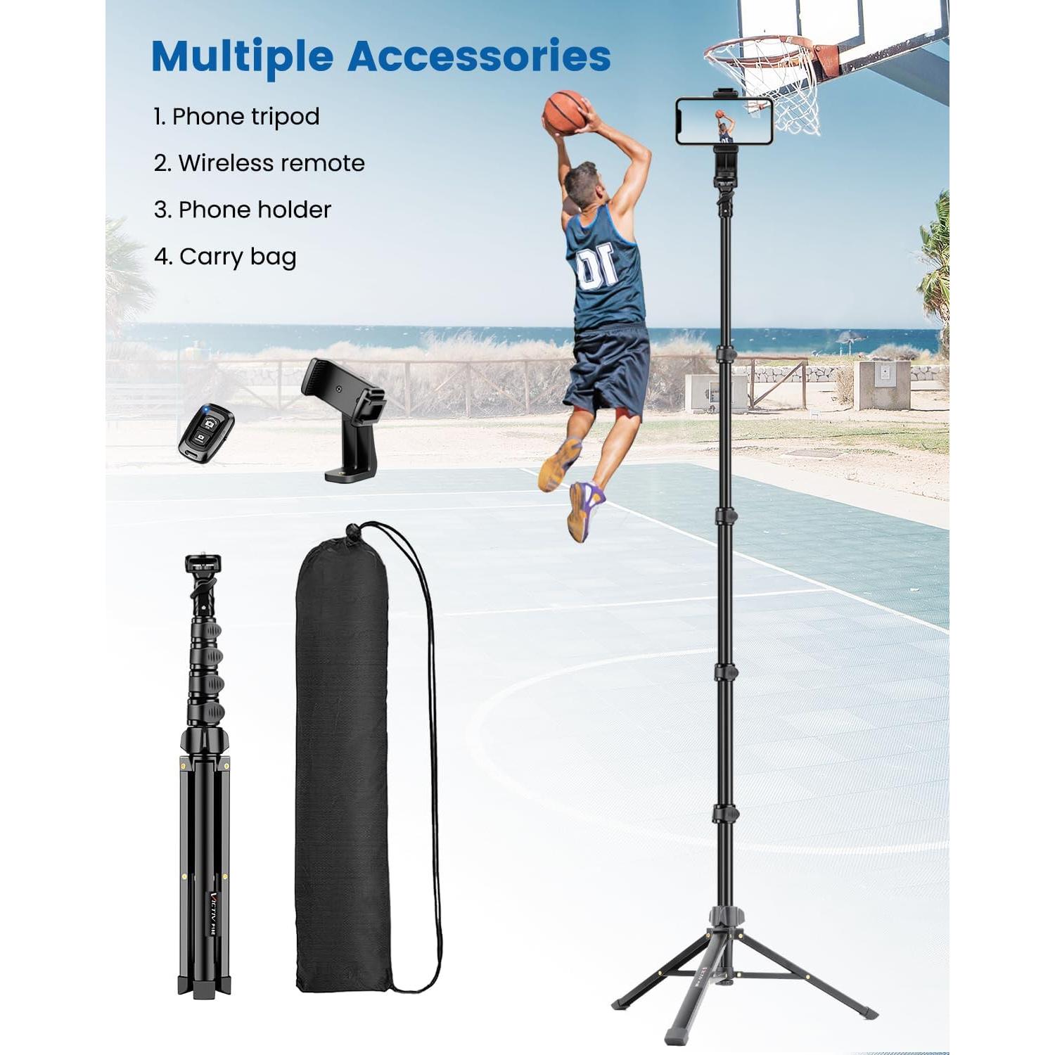 Trípode VICTIV P18E 182.88 cm con control remoto y soporte