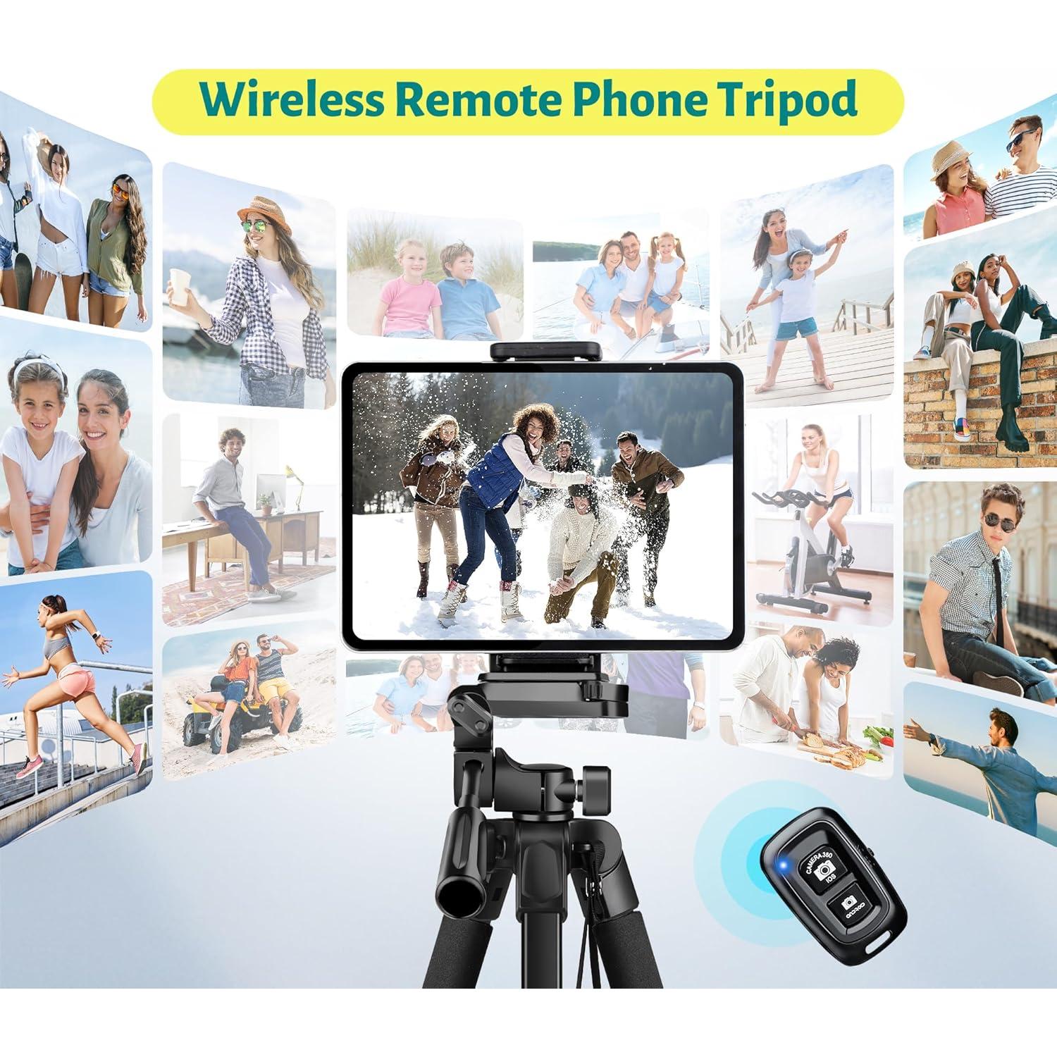 Trípode JOILCAN 170 cm con control remoto y bolsa