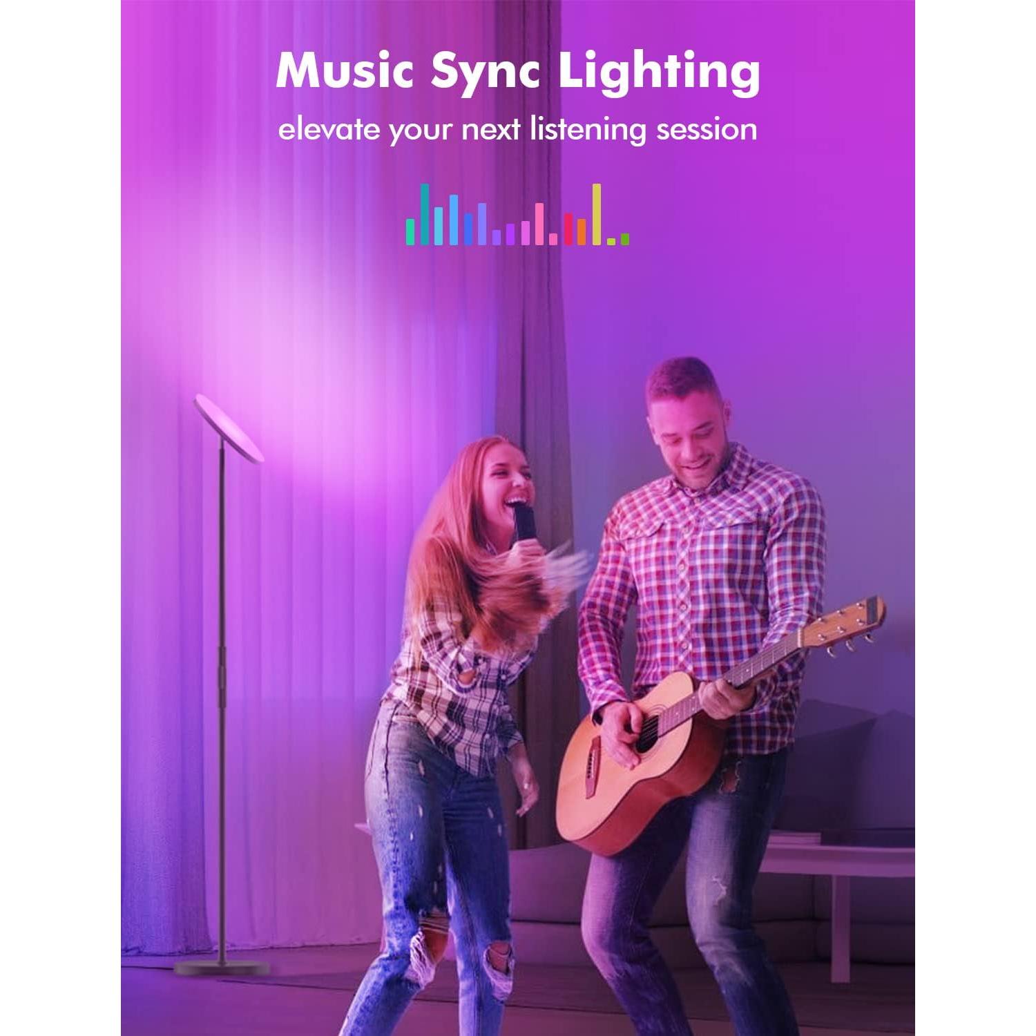 Lámpara de Piso LED RGB Inteligente YHW 2000LM Regulable