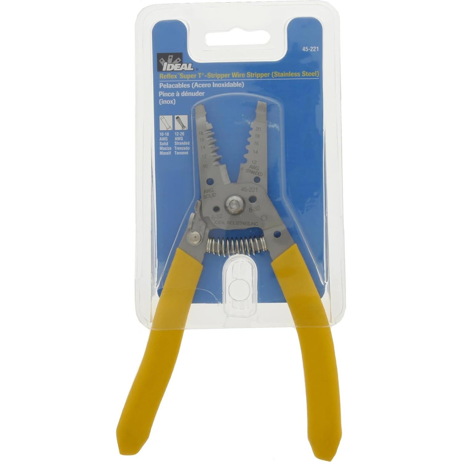 Desforrador de Cables IDEAL 45-221 Acero Inoxidable 10-18 AWG