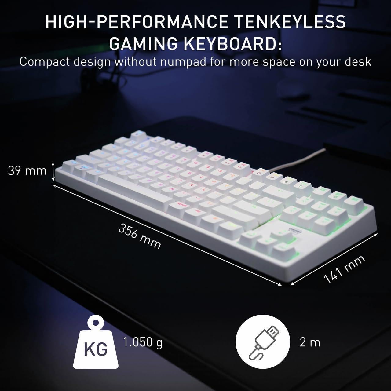 Teclado Mecánico K4V2 CHERRY XTRFY TKL RGB Iluminación
