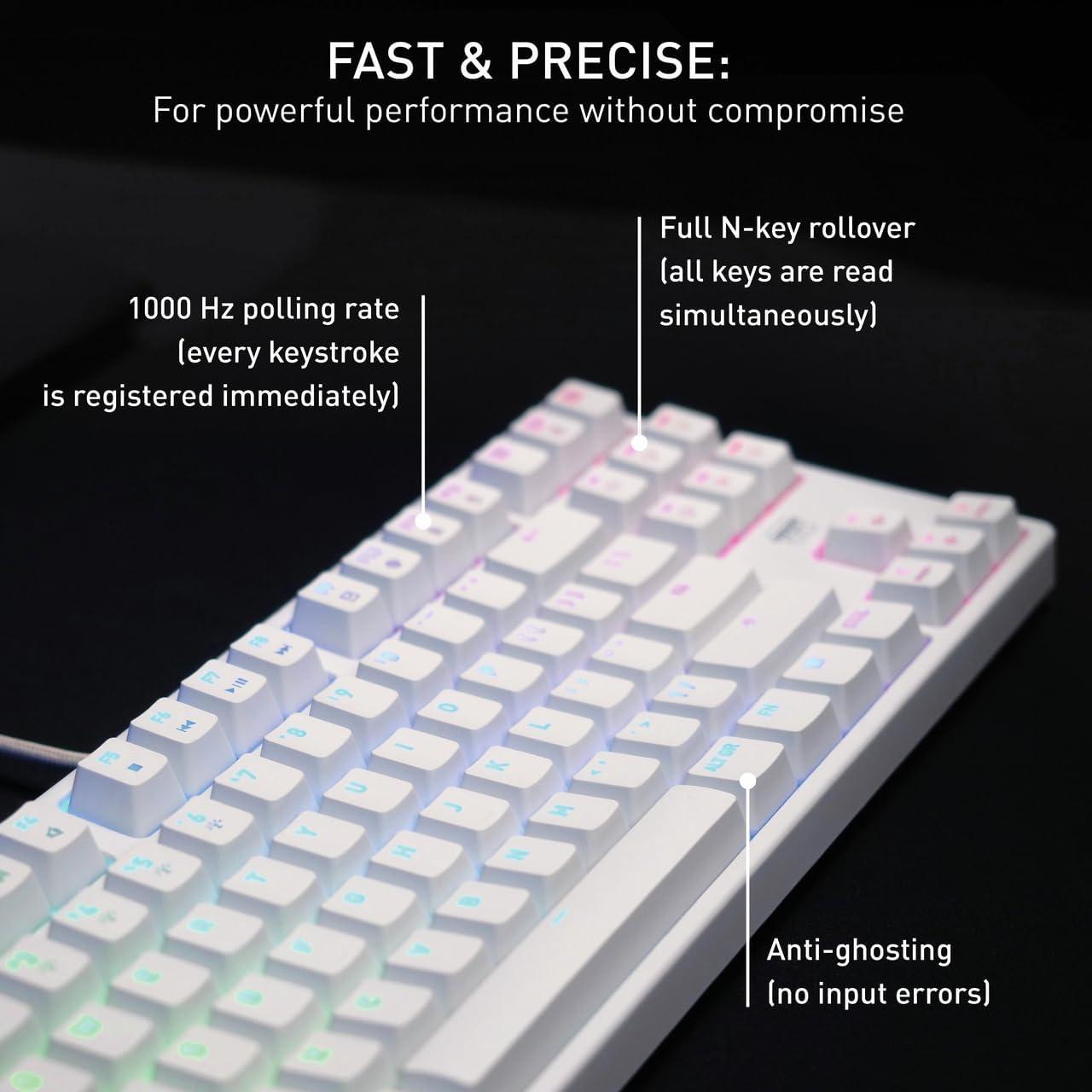 Teclado Mecánico K4V2 CHERRY XTRFY TKL RGB Iluminación