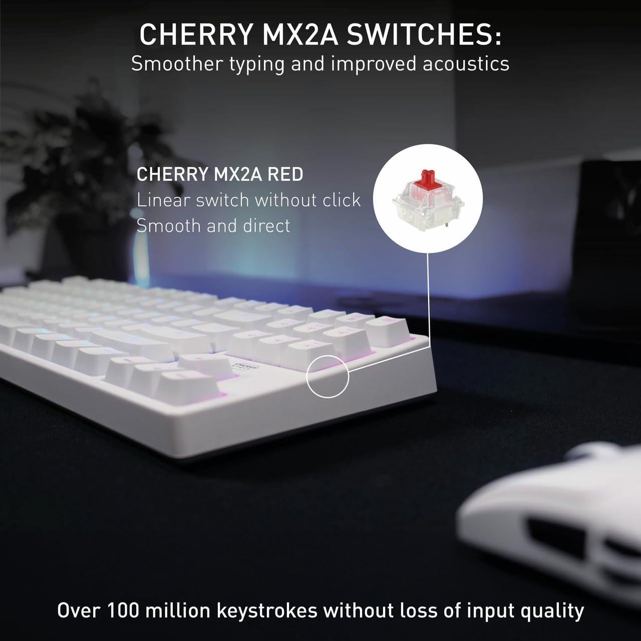 Teclado Mecánico K4V2 CHERRY XTRFY TKL RGB Iluminación