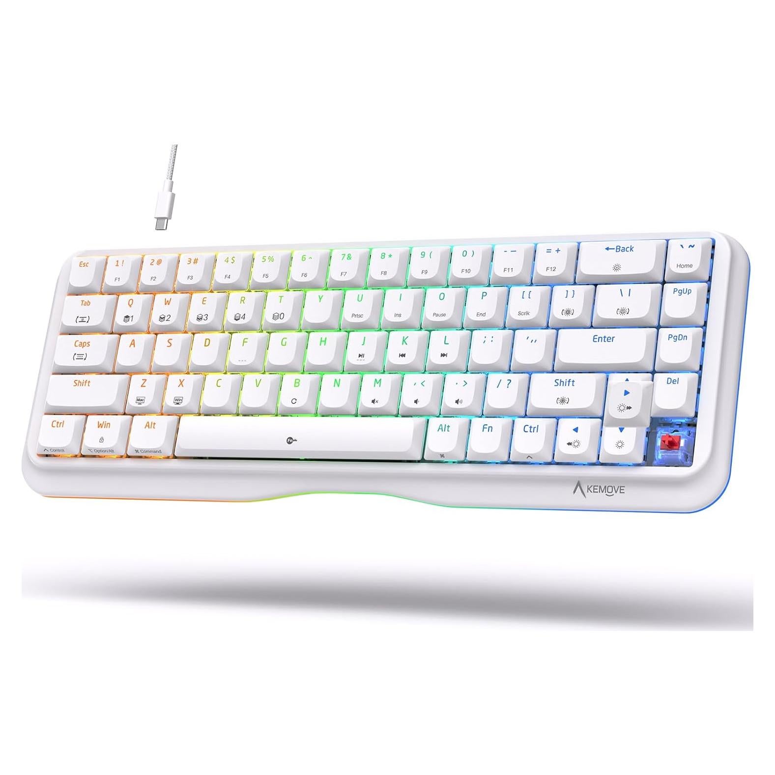 Teclado Mecánico KEMOVE K68se RGB 60% Interruptor Rojo