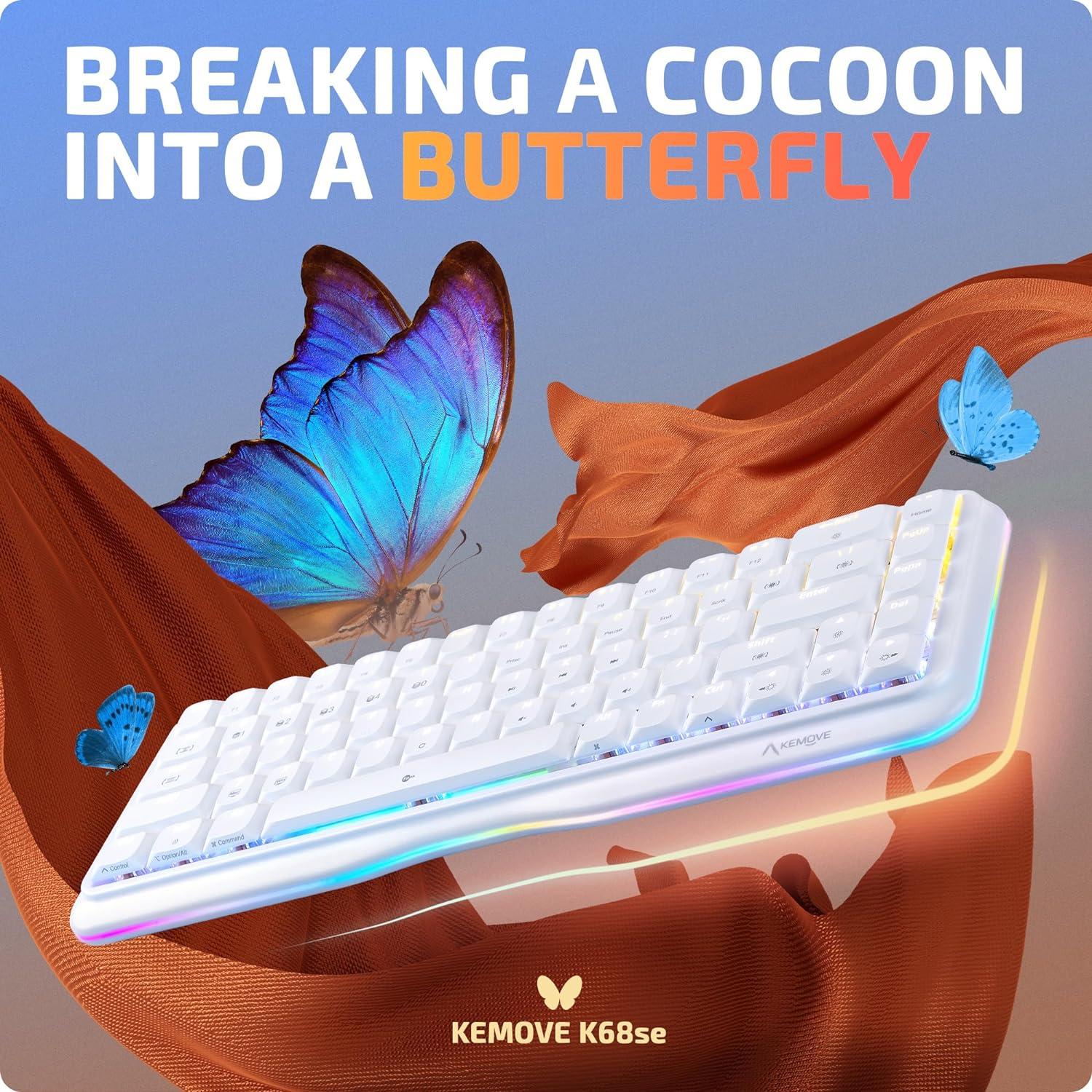 Teclado Mecánico KEMOVE K68se RGB 60% Interruptor Rojo