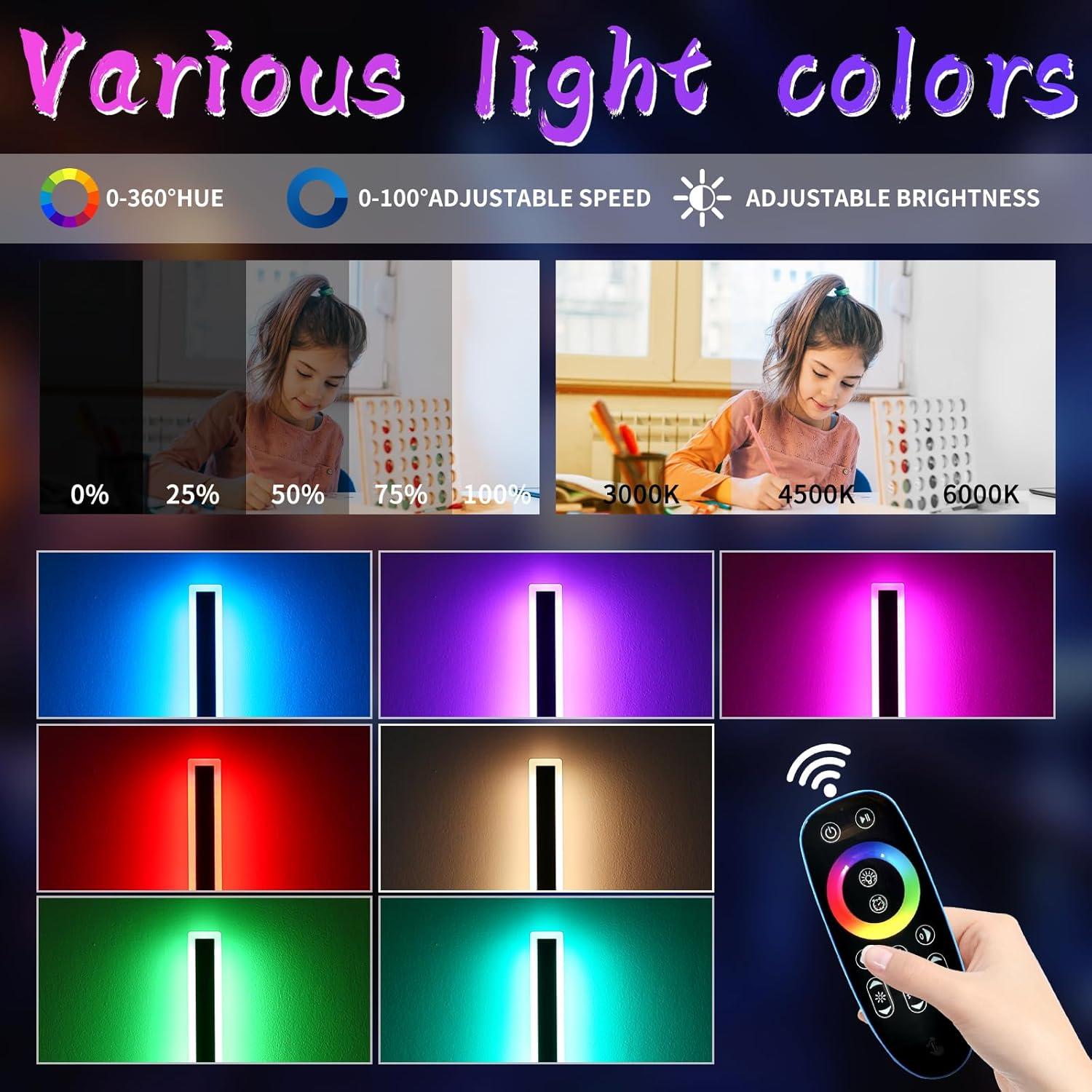Luz de Pared LED RGB Daoseolo 80 cm Impermeable IP65