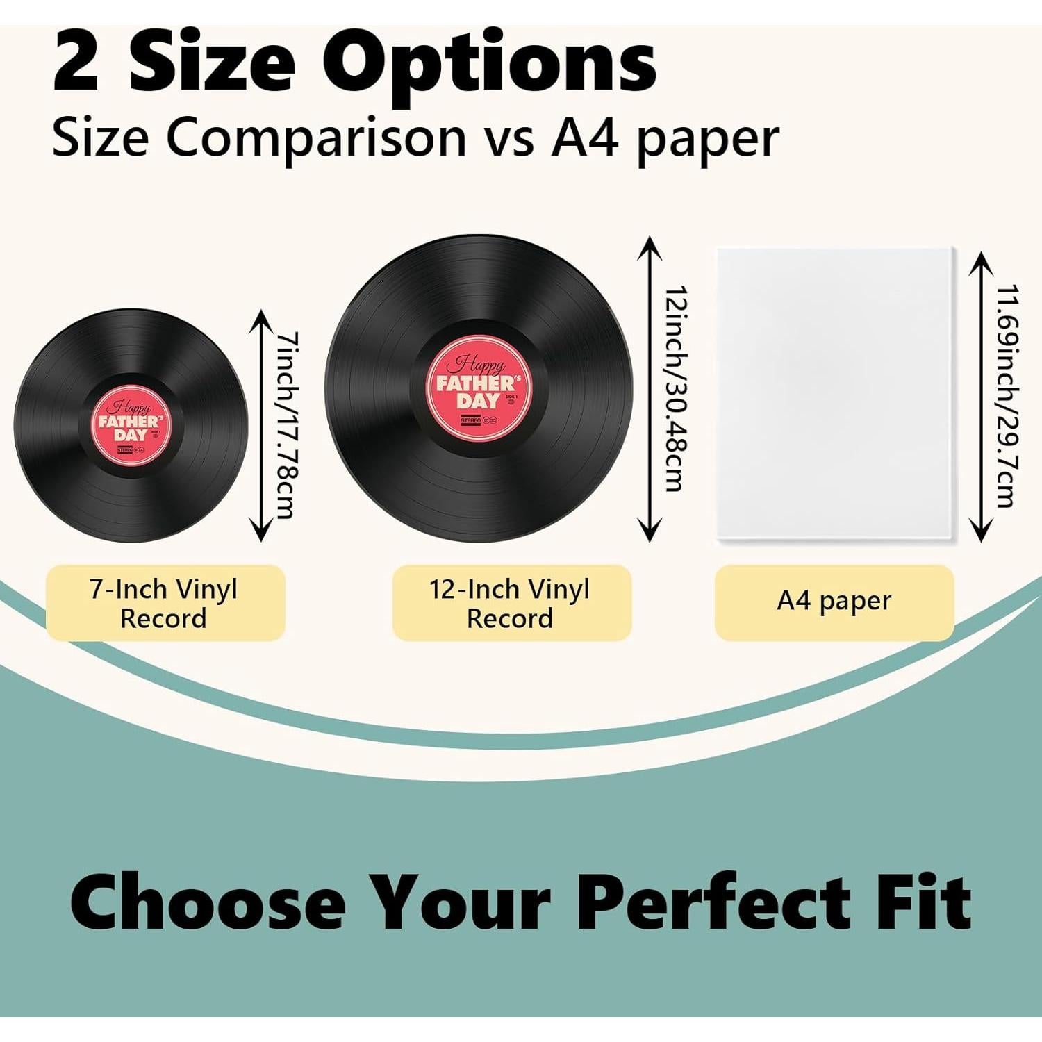 12 Discos de Vinilo Vintage Leptetek para Decoración 17.78 cm