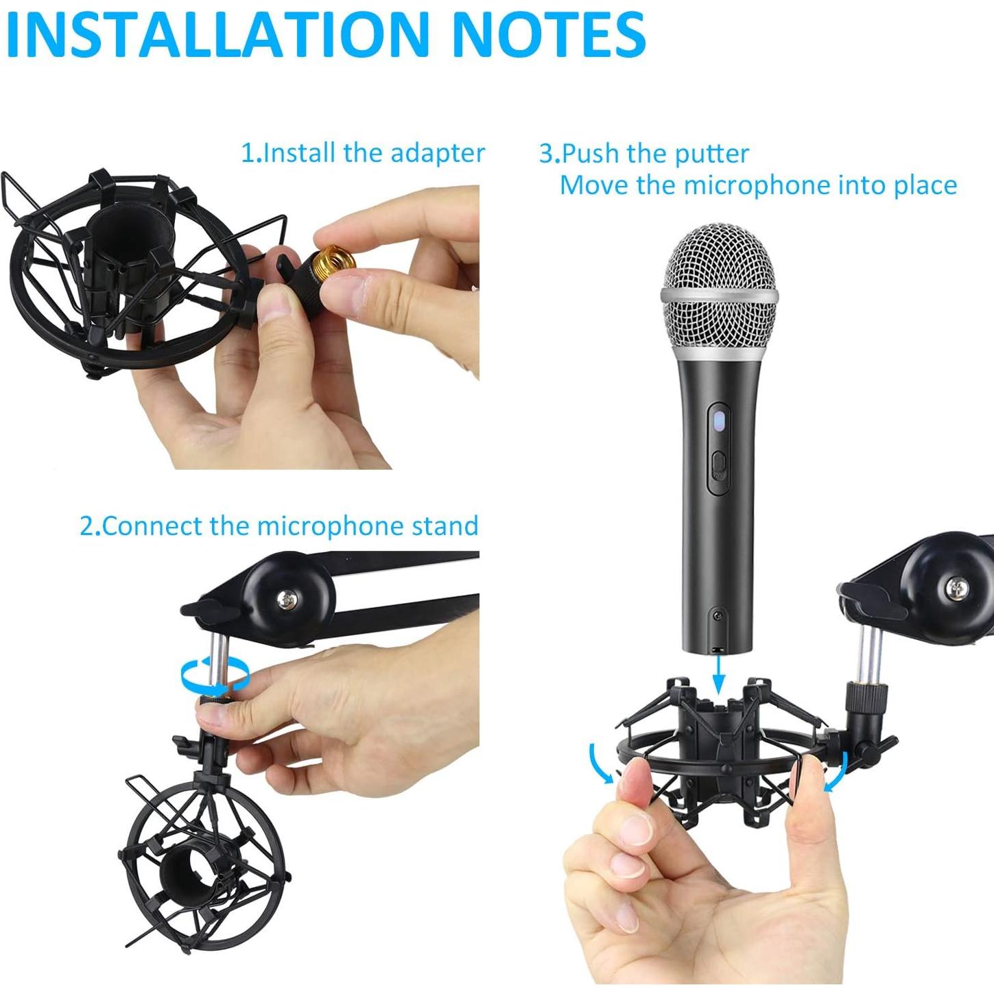 Soporte de Amortiguación SUNMON para Micrófono Audio-Technica ATR2100X
