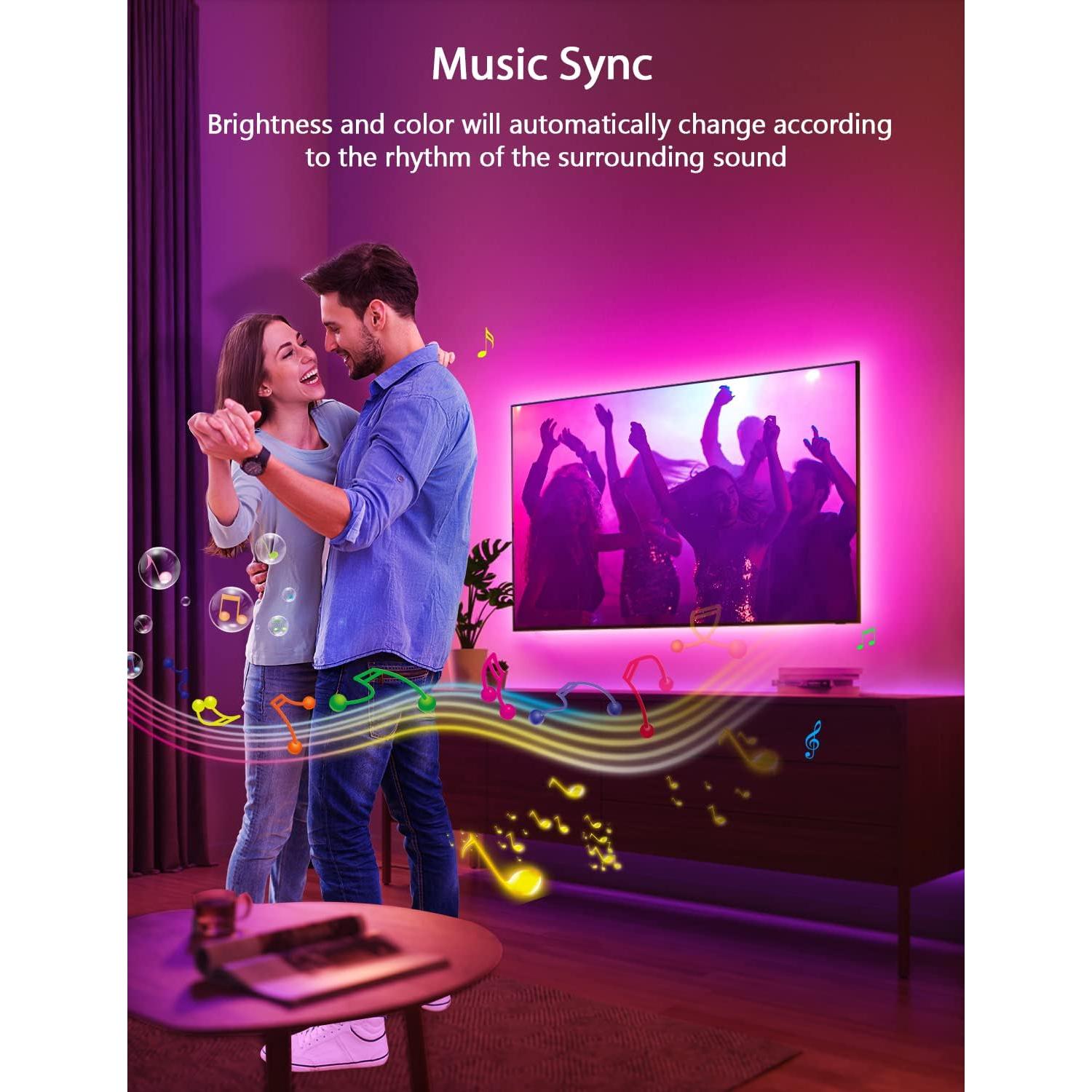 Tira de luces LED RGB MATICOD 3m USB para TV 32-43"