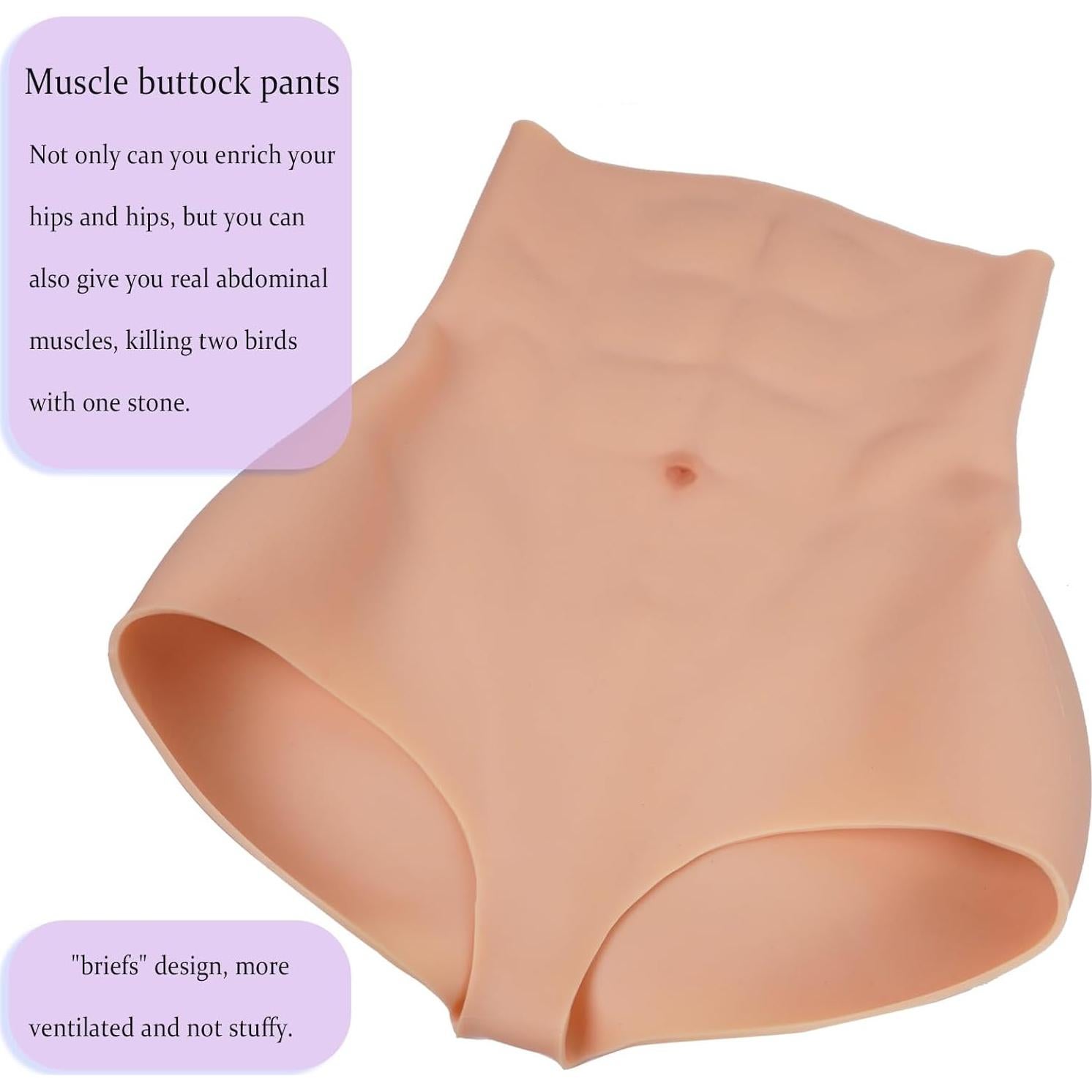 Bragas de Silicona para Glúteos y Caderas - Piel Oscura