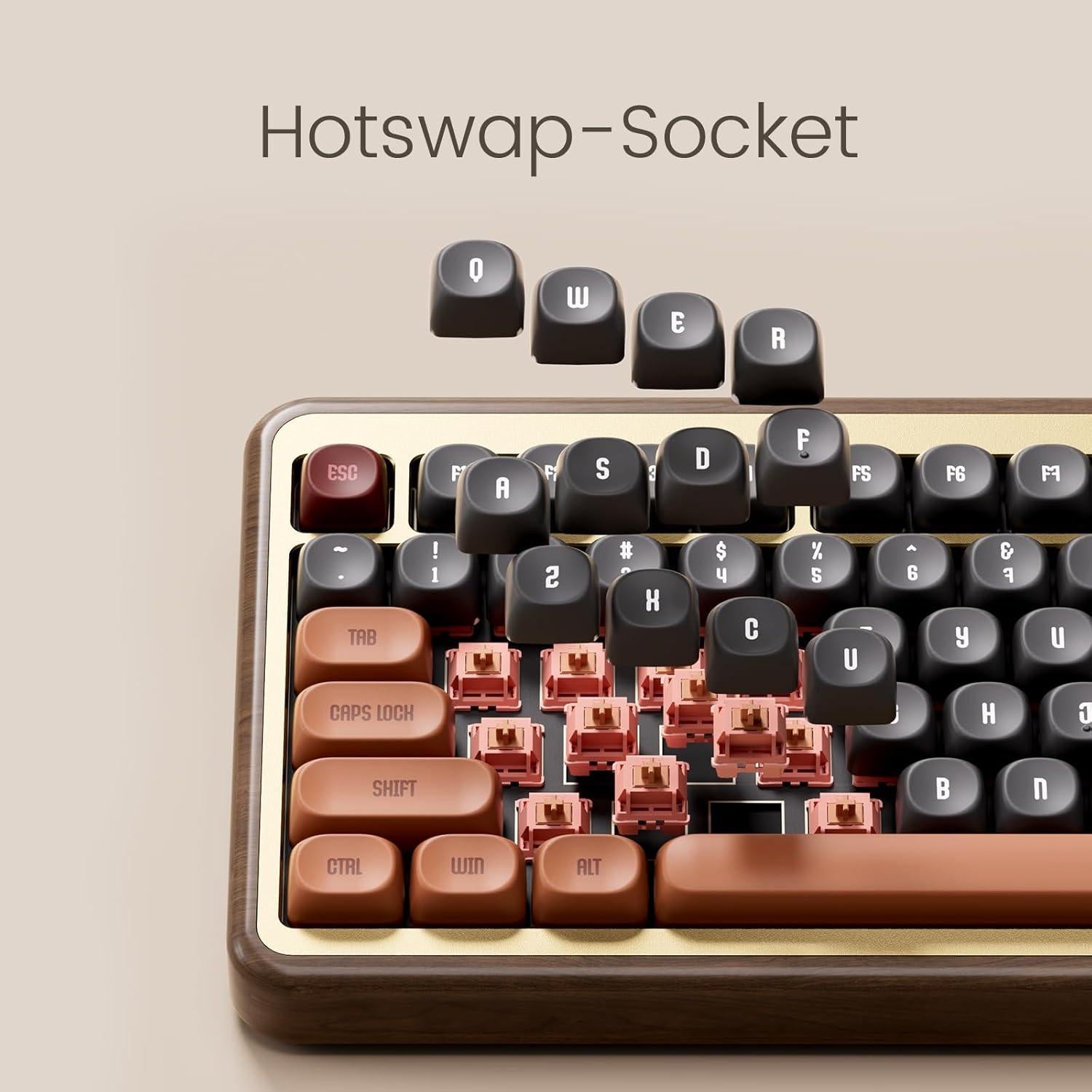 Teclado Mecánico Akko MU02 75% RGB Inalámbrico Otoño