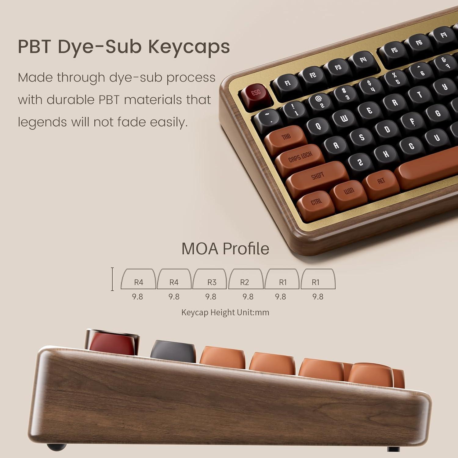 Teclado Mecánico Akko MU02 75% RGB Inalámbrico Otoño