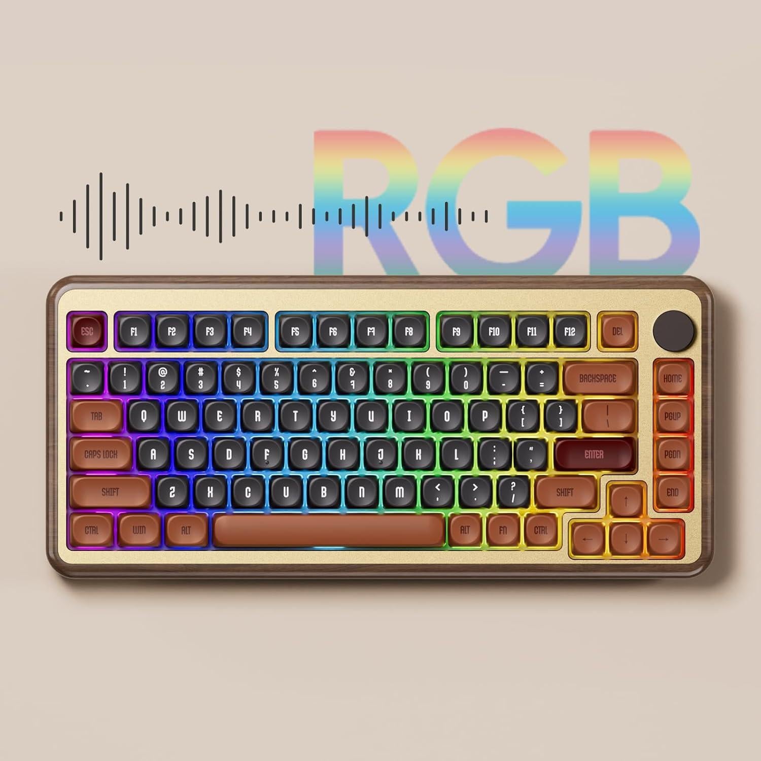 Teclado Mecánico Akko MU02 75% RGB Inalámbrico Otoño