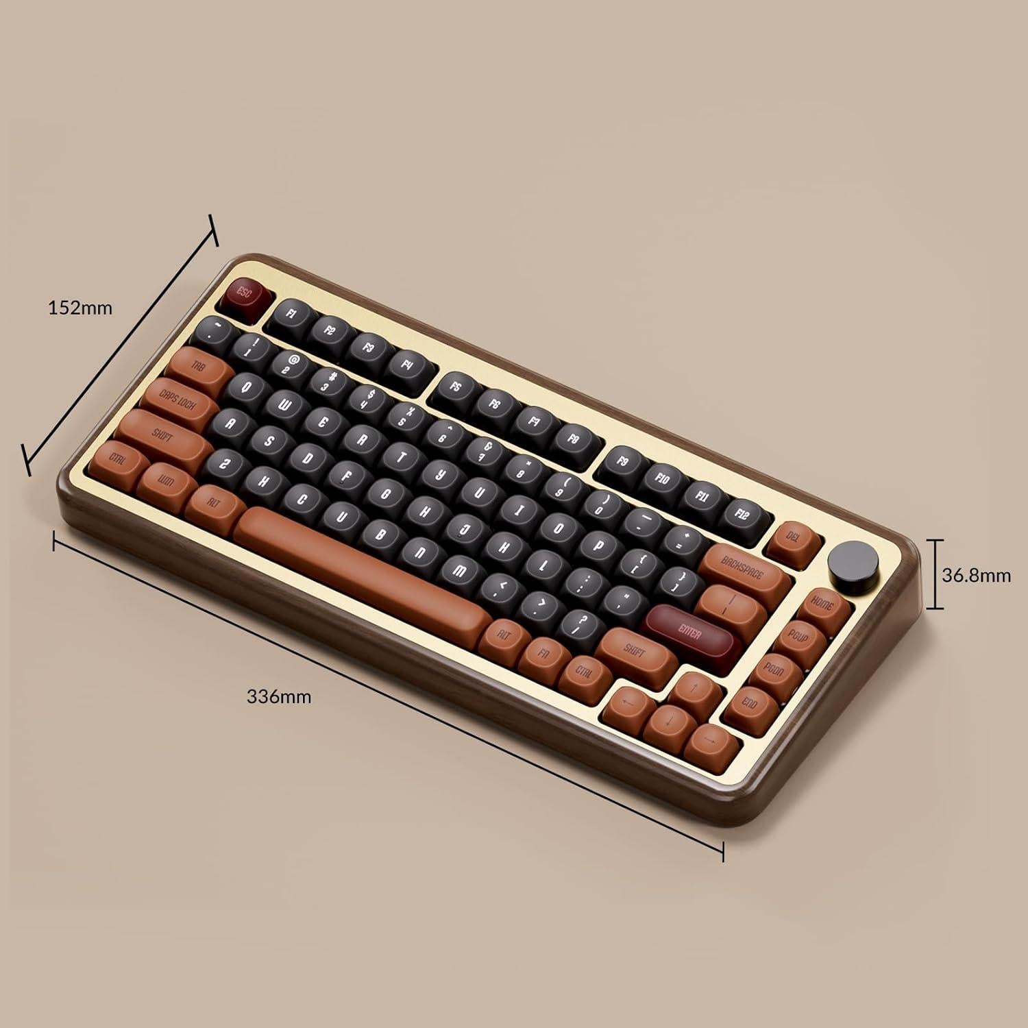 Teclado Mecánico Akko MU02 75% RGB Inalámbrico Otoño