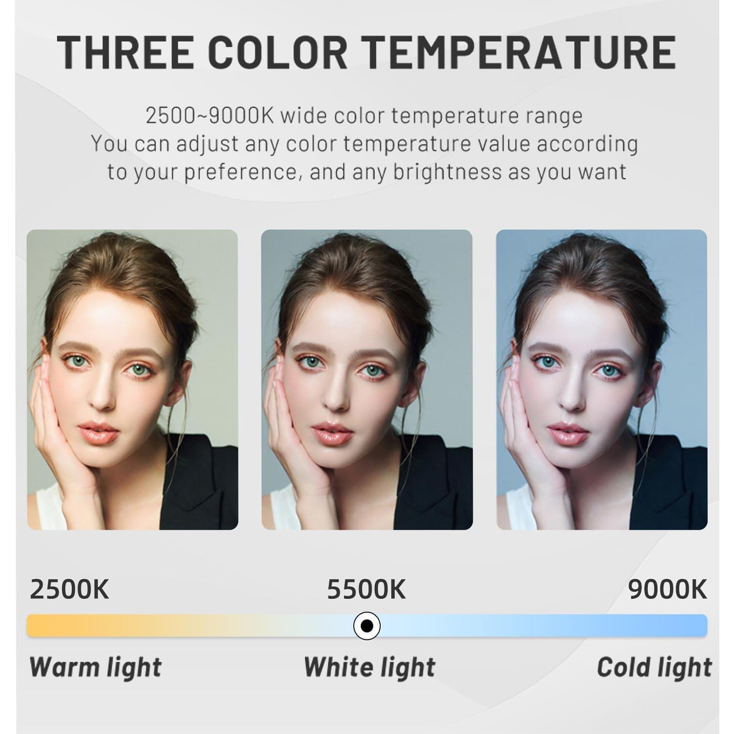 Varita de Luz LED RGB Portátil Lapgood 12cm 2500-9000K