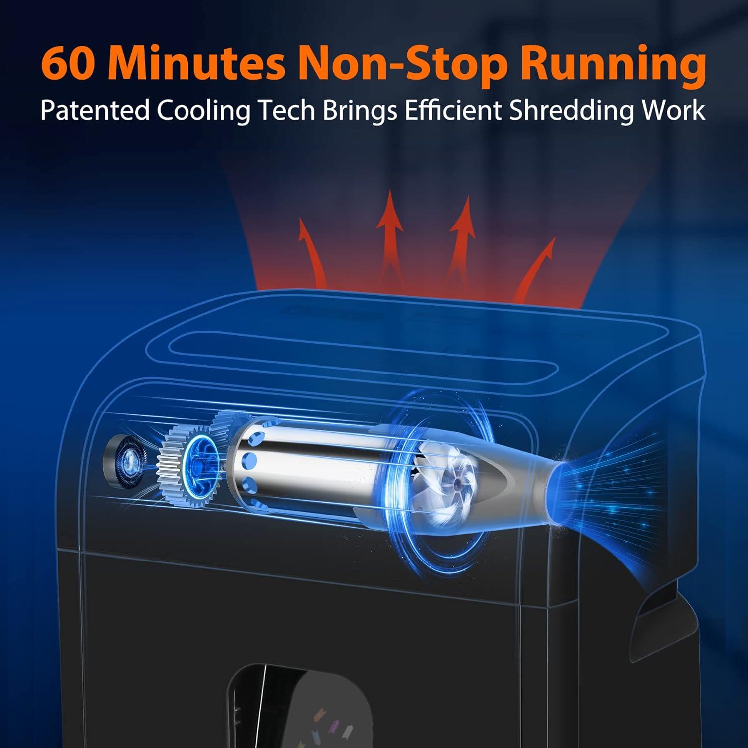 Destructora de papel VidaTeco P4 14 hojas micro corte 60 min