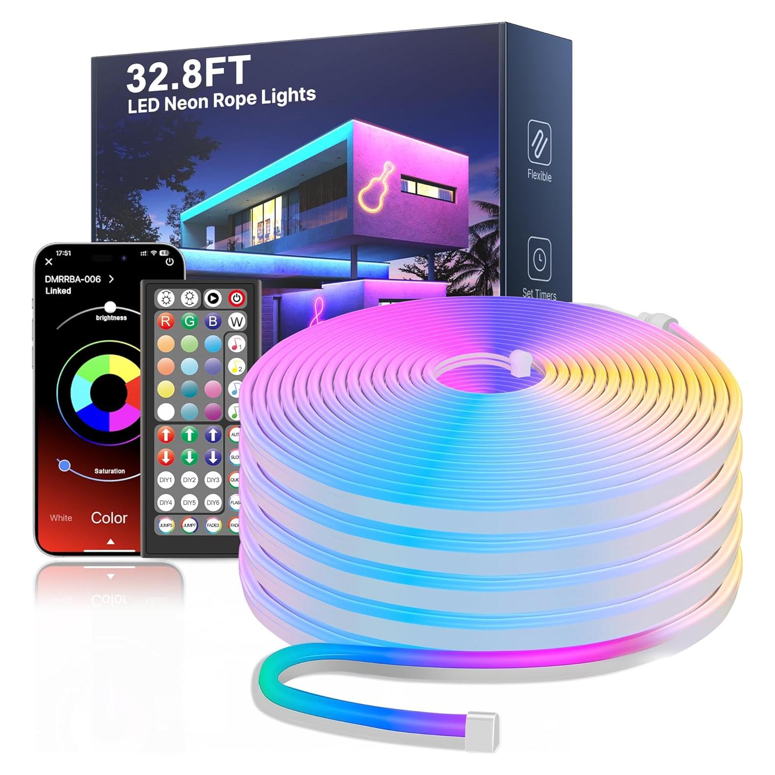 Luces de Cuerda LED Fussion 10m RGB Control App IP67
