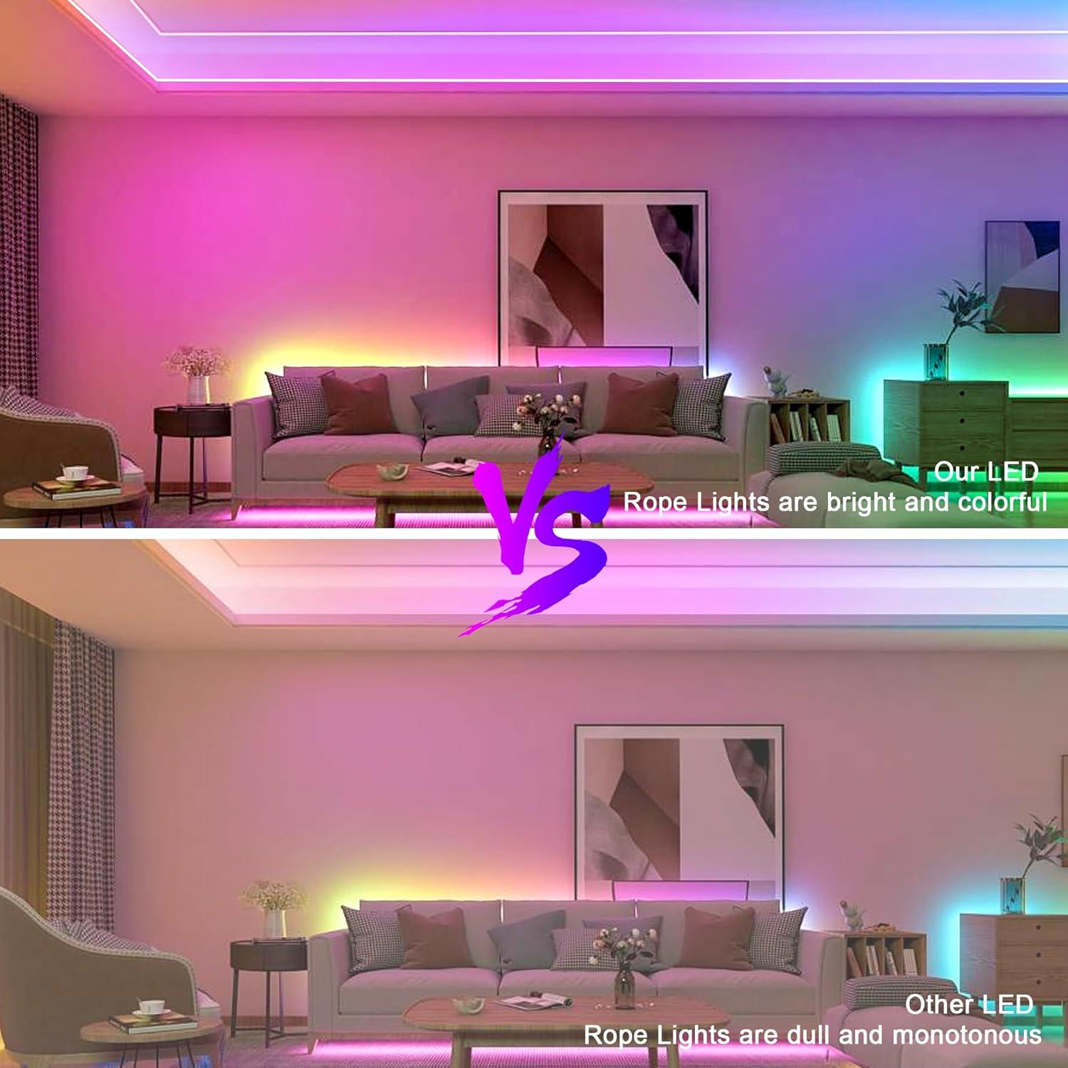 Luces de Cuerda LED Fussion 10m RGB Control App IP67