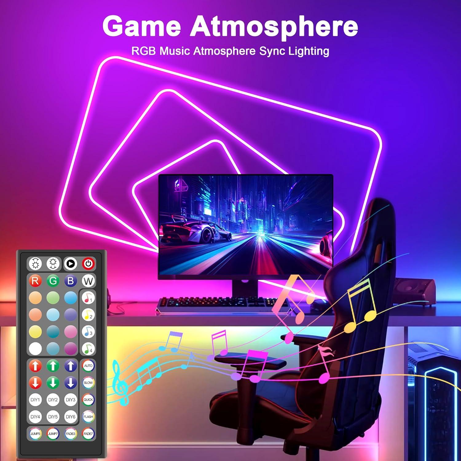 Luces de Cuerda LED Fussion 10m RGB Control App IP67