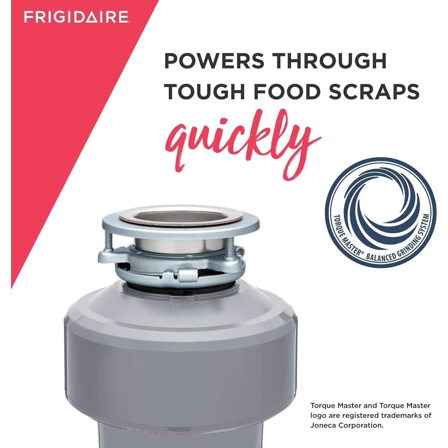 Triturador de Basura Frigidaire 3/4 HP con Cable Inoxidable