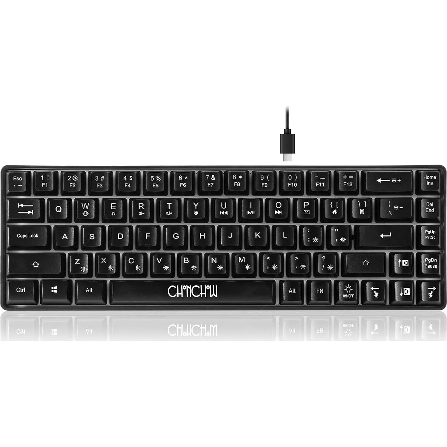 Teclado Gaming CHONCHOW RGB 60% 68 Teclas Compacto USB-C