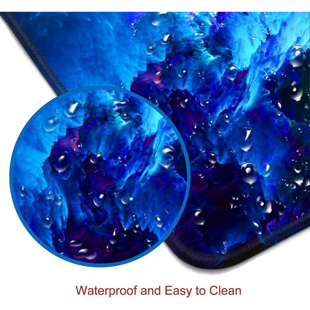 Alfombrilla de Ratón XXL SANWUMIAN Galaxia 80x30cm Antideslizante