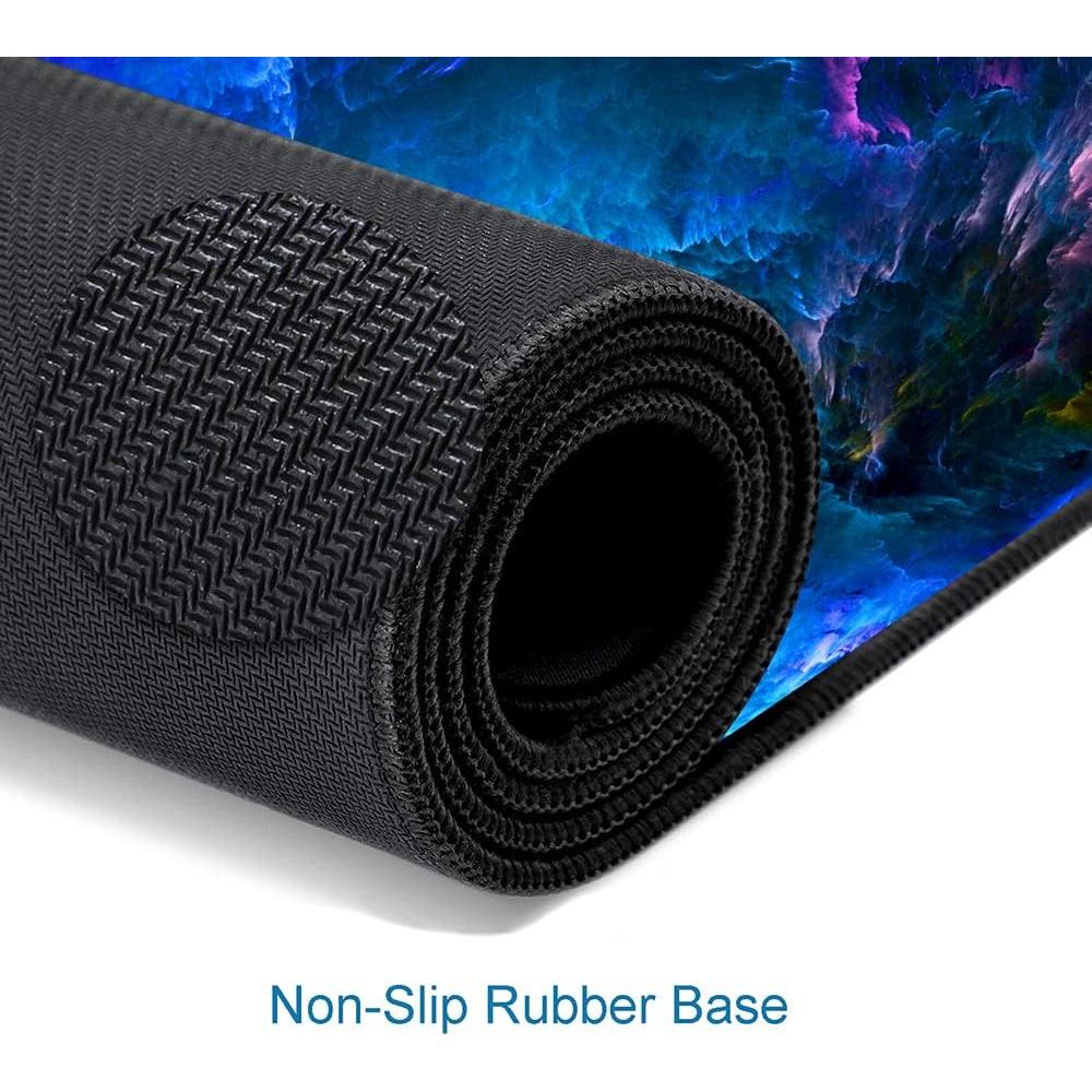 Alfombrilla de Ratón XXL SANWUMIAN Galaxia 80x30cm Antideslizante