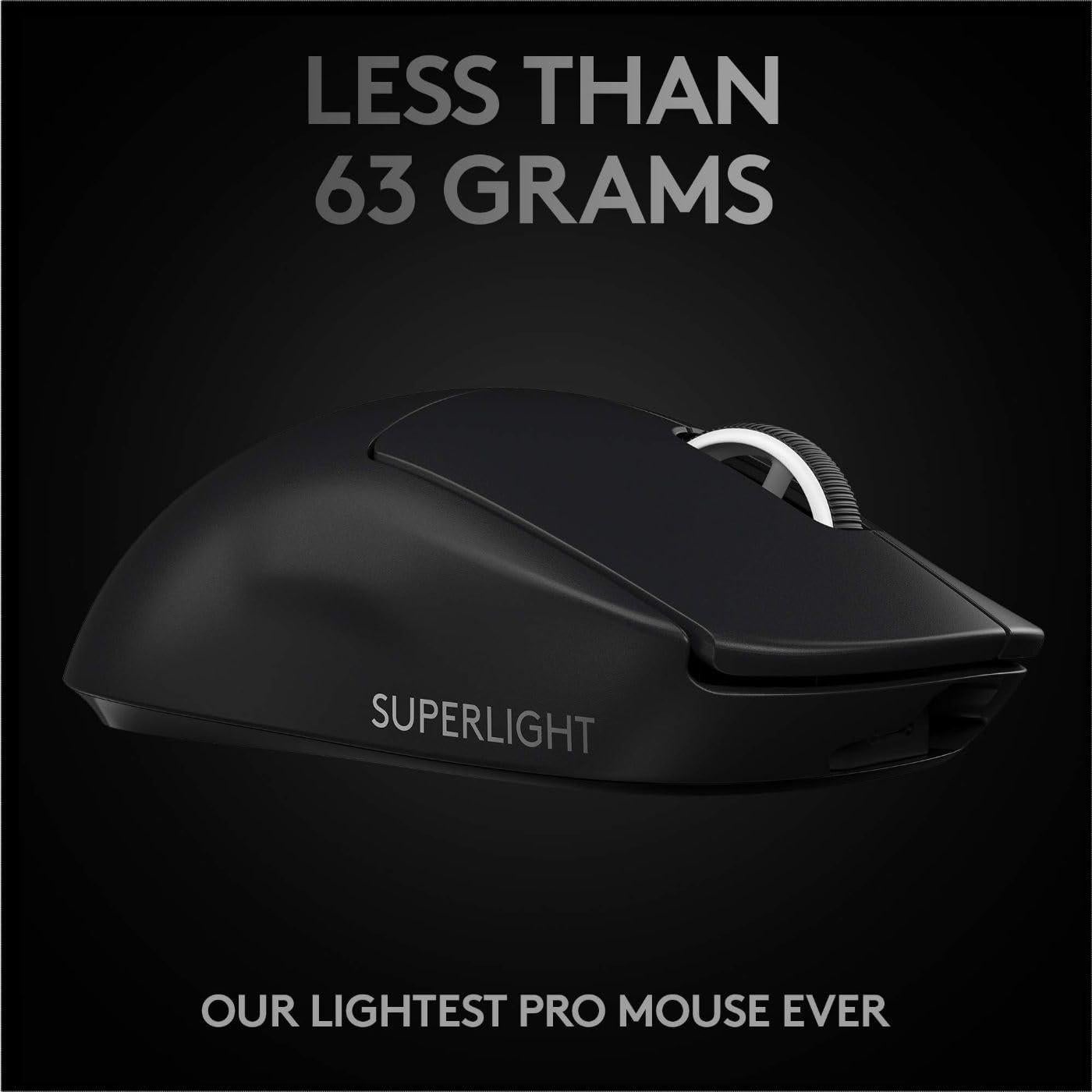 Ratón Gaming Inalámbrico Logitech G PRO X Superlight Negro - 63g, 25600 DPI