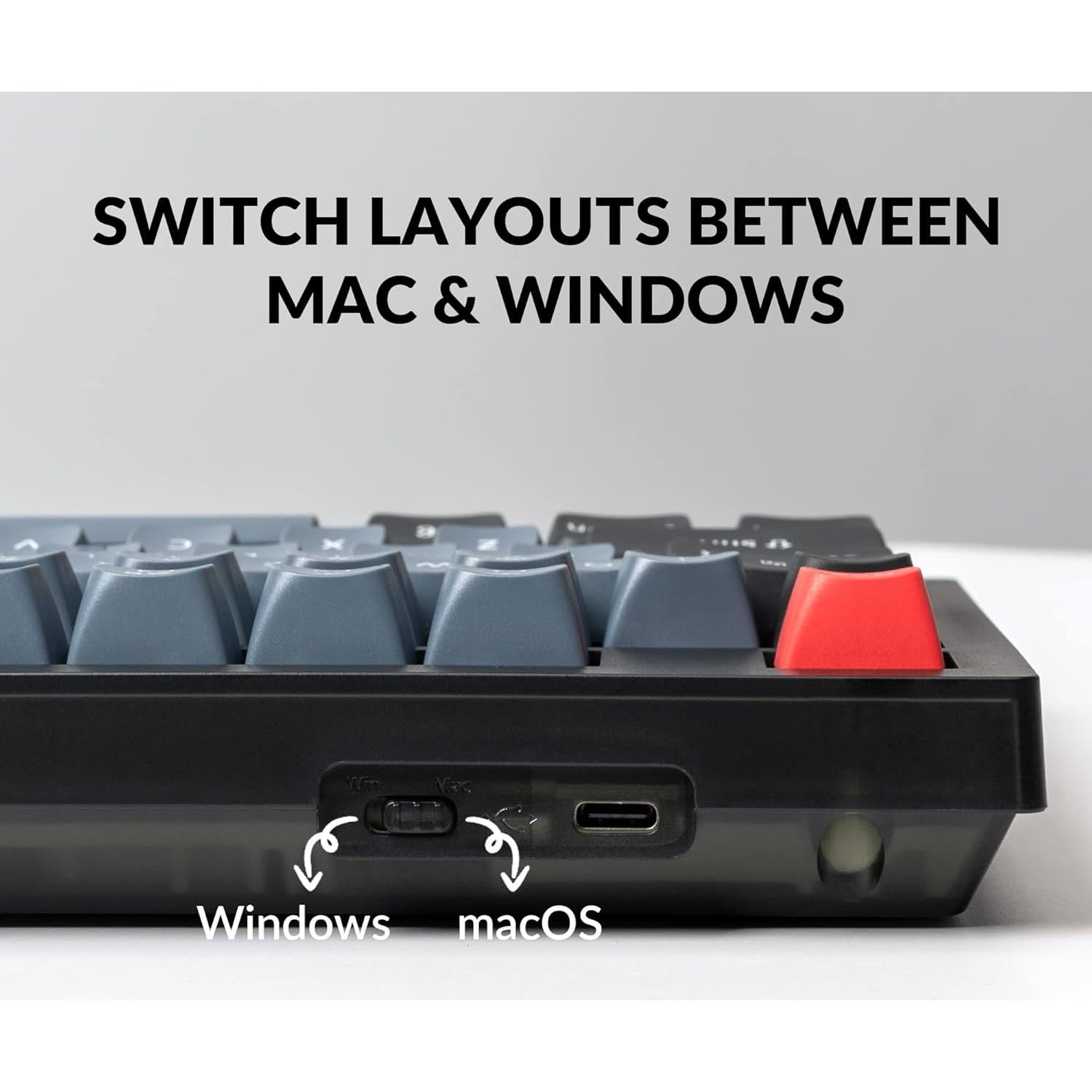 Teclado Mecánico Keychron V6 QMK/VIA 108 Teclas Intercambiable