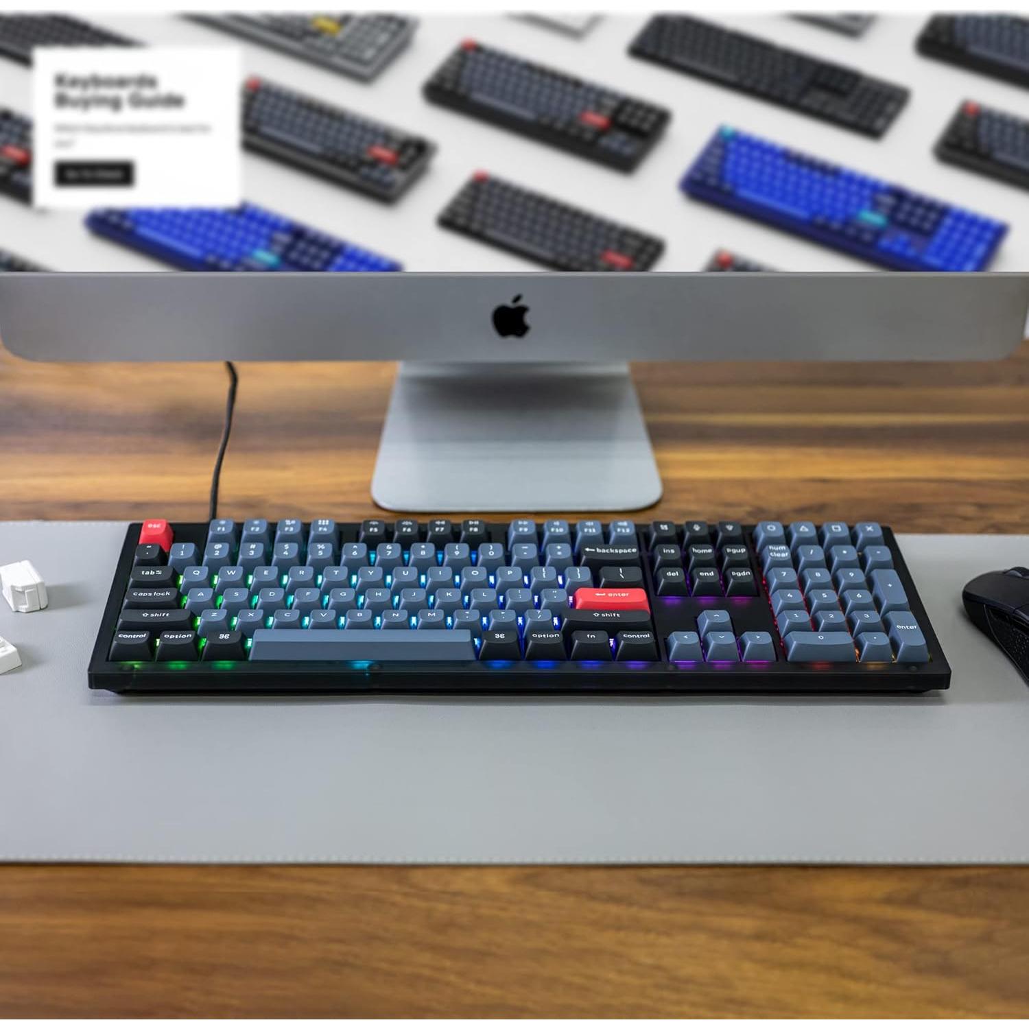 Teclado Mecánico Keychron V6 QMK/VIA 108 Teclas Intercambiable