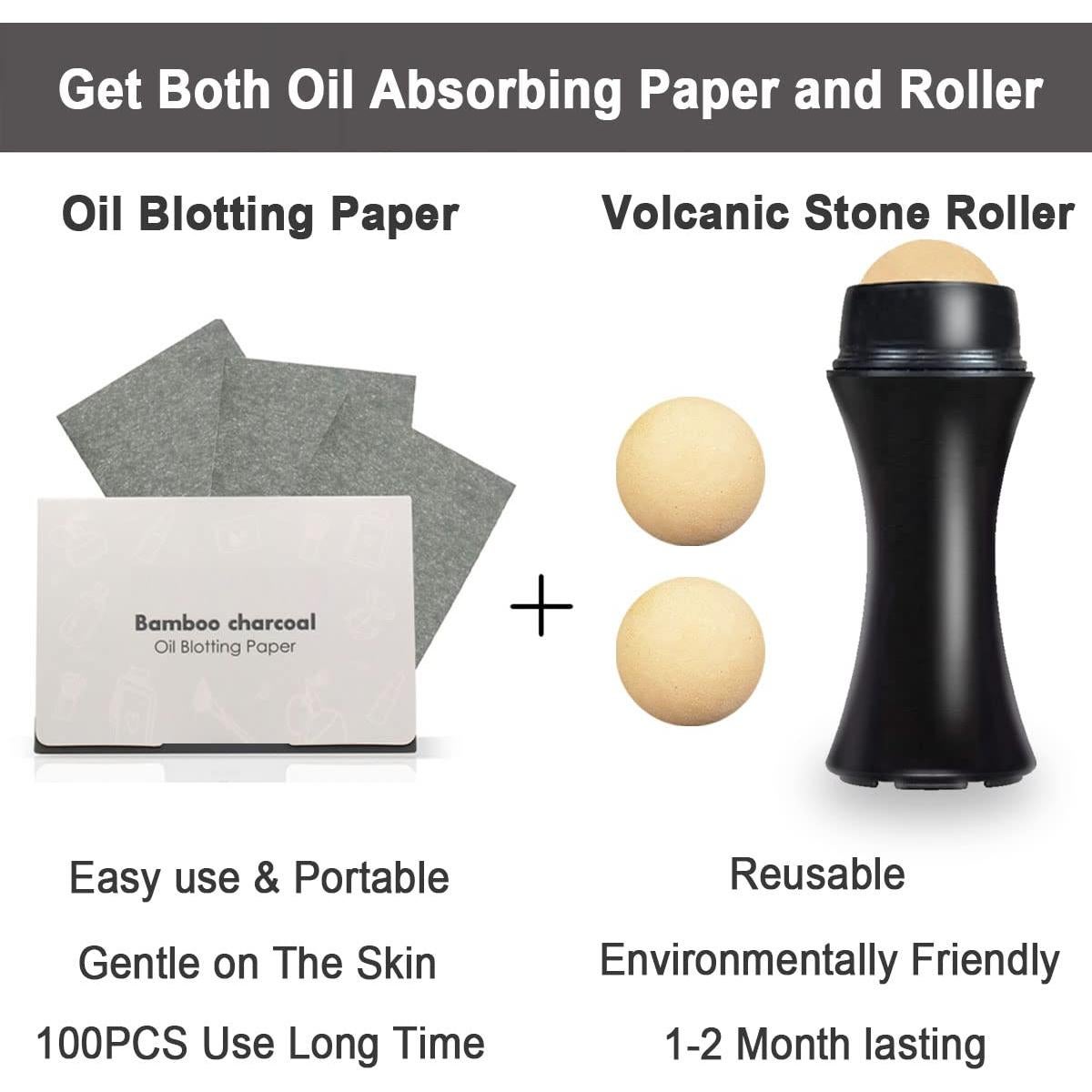 Set 103 PCS Rodillo Volcánico Ngup Ray con Papel Absorbente