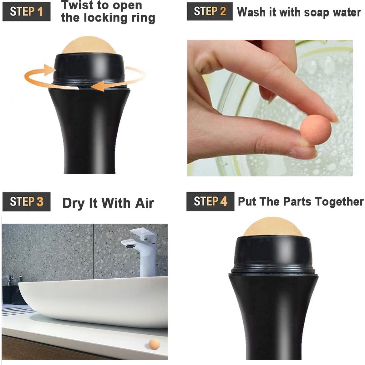 Set 103 PCS Rodillo Volcánico Ngup Ray con Papel Absorbente