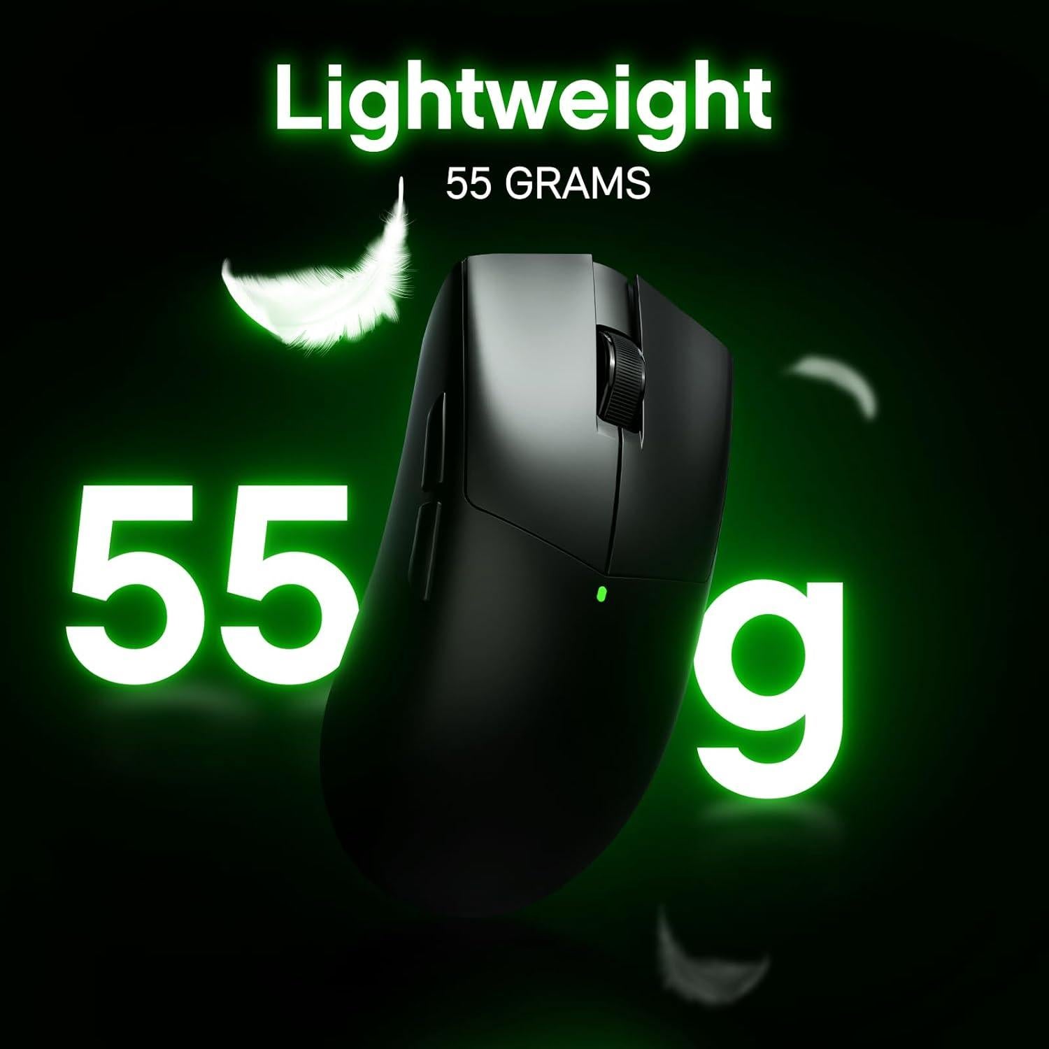 Ratón Gaming Inalámbrico Burstiger 55g 26000 DPI Ergonómico