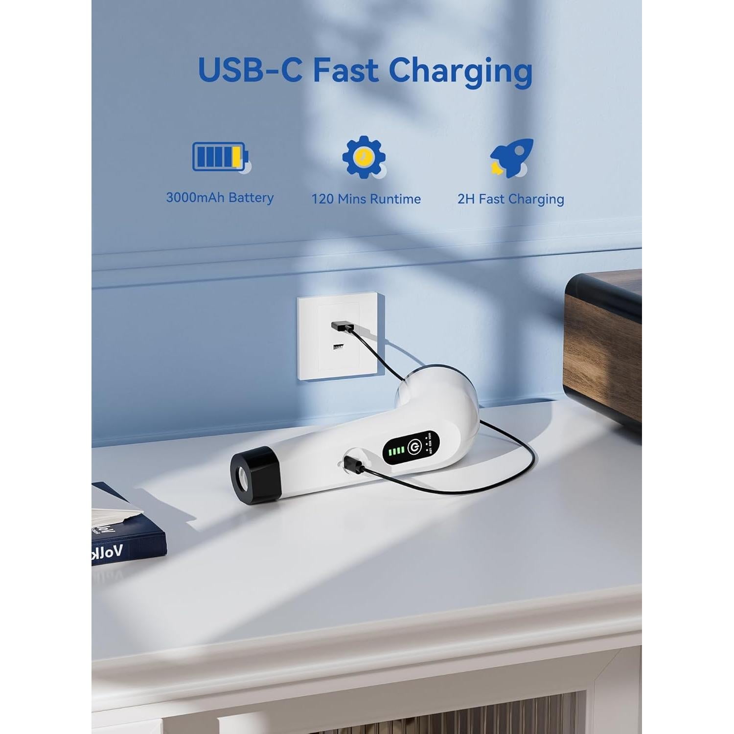 Limpiador Eléctrico de Baño Mesqool CB1001 - 120 Min Uso