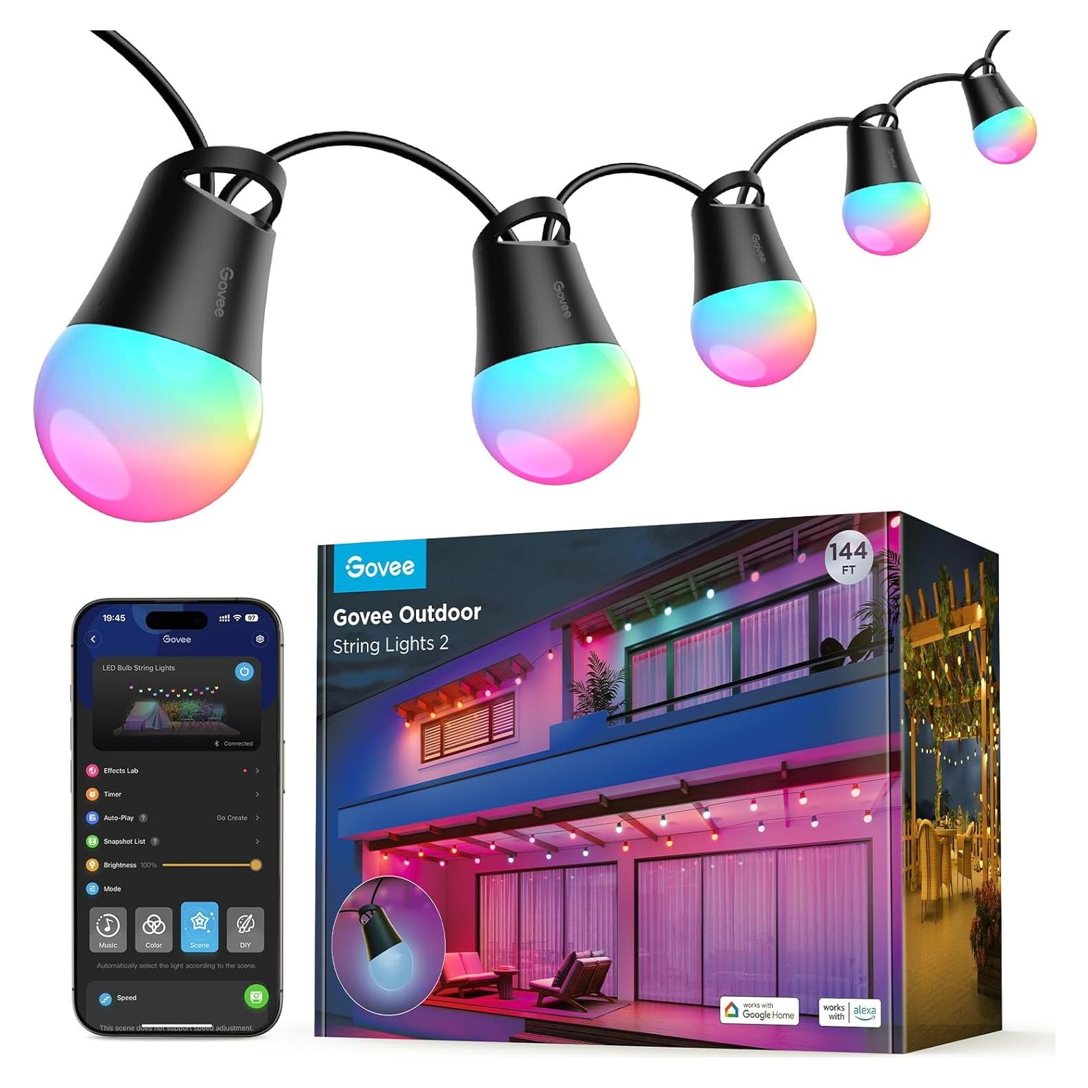 Luces de Cadena Inteligentes Govee 43.59m LED Regulables