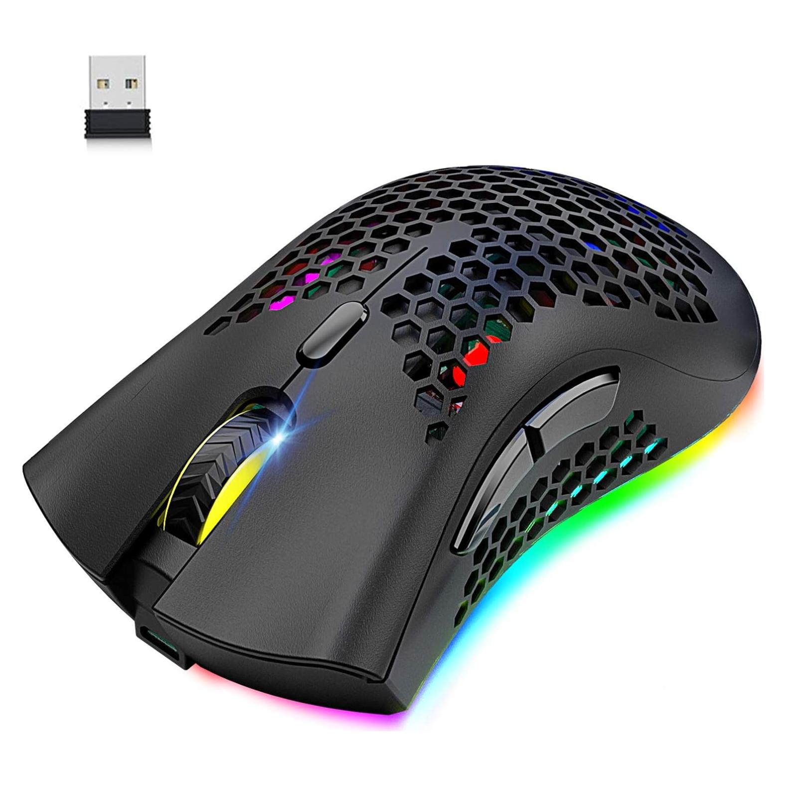 Ratón Gaming Inalámbrico FELICON TD-MICEWHITE RGB 7 Botones