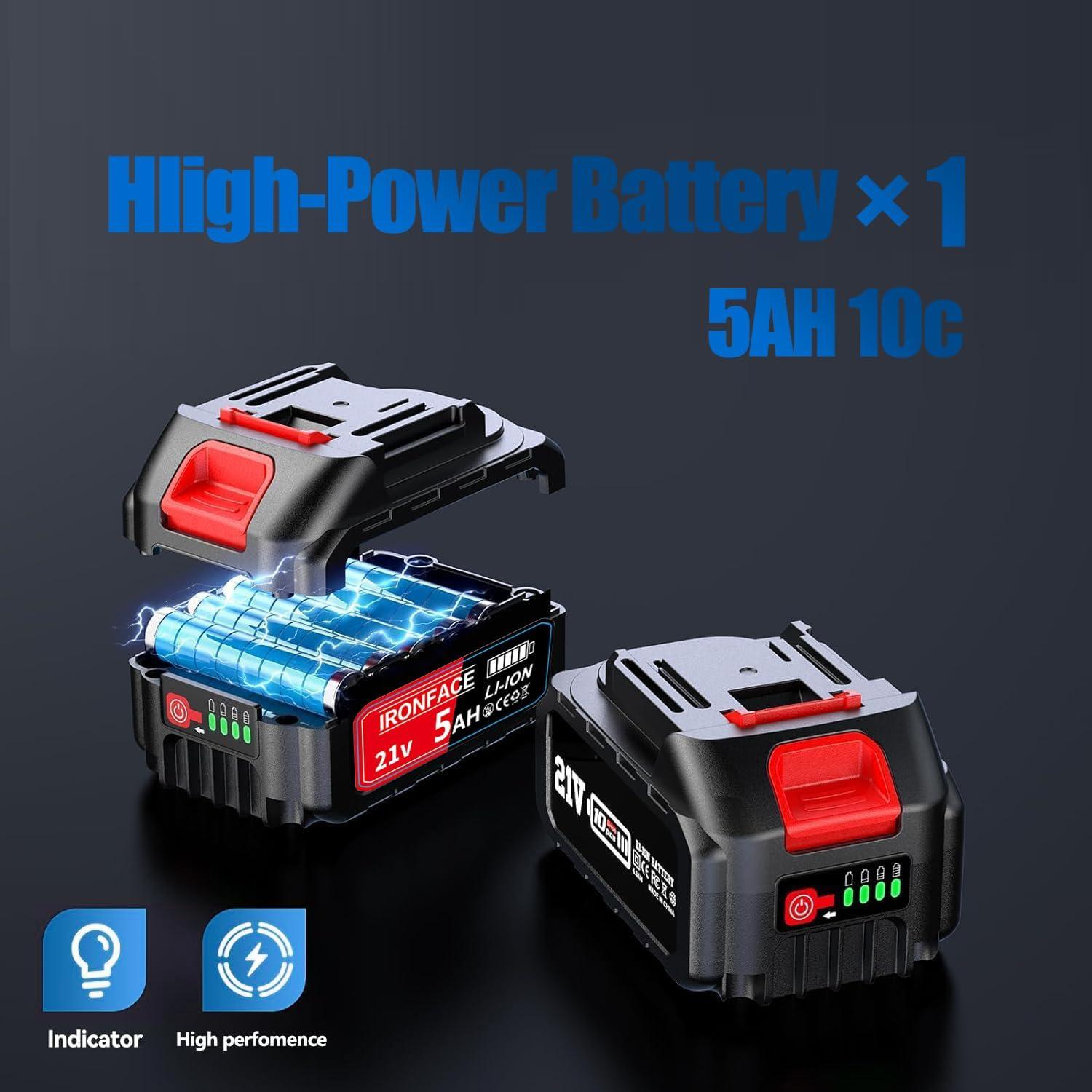 Sierra de Pértiga IRONFACE 2-en-1 con Mini Motosierra 15.24cm